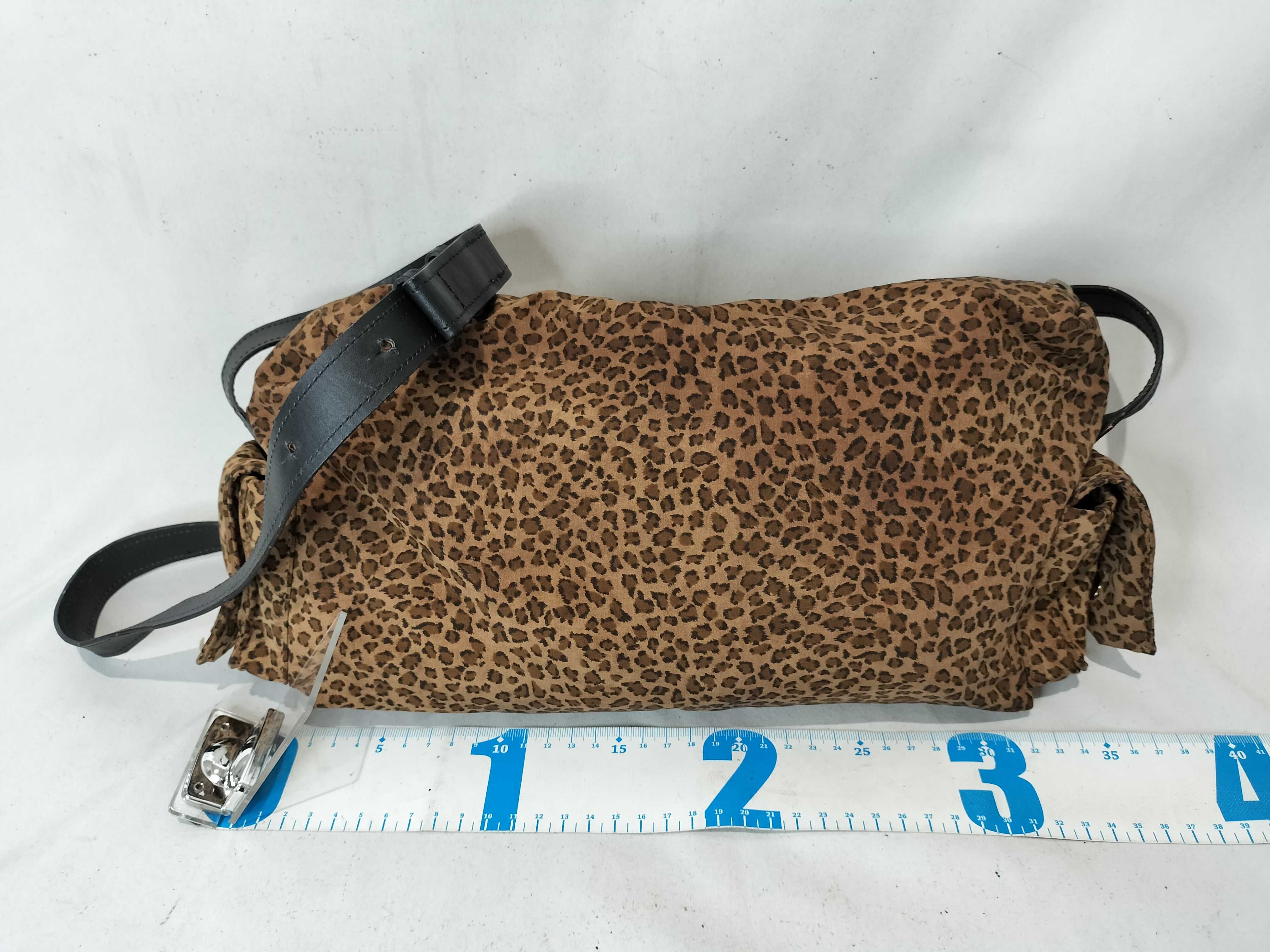 Nylon Leopard Print Shoulder Bag — view 3