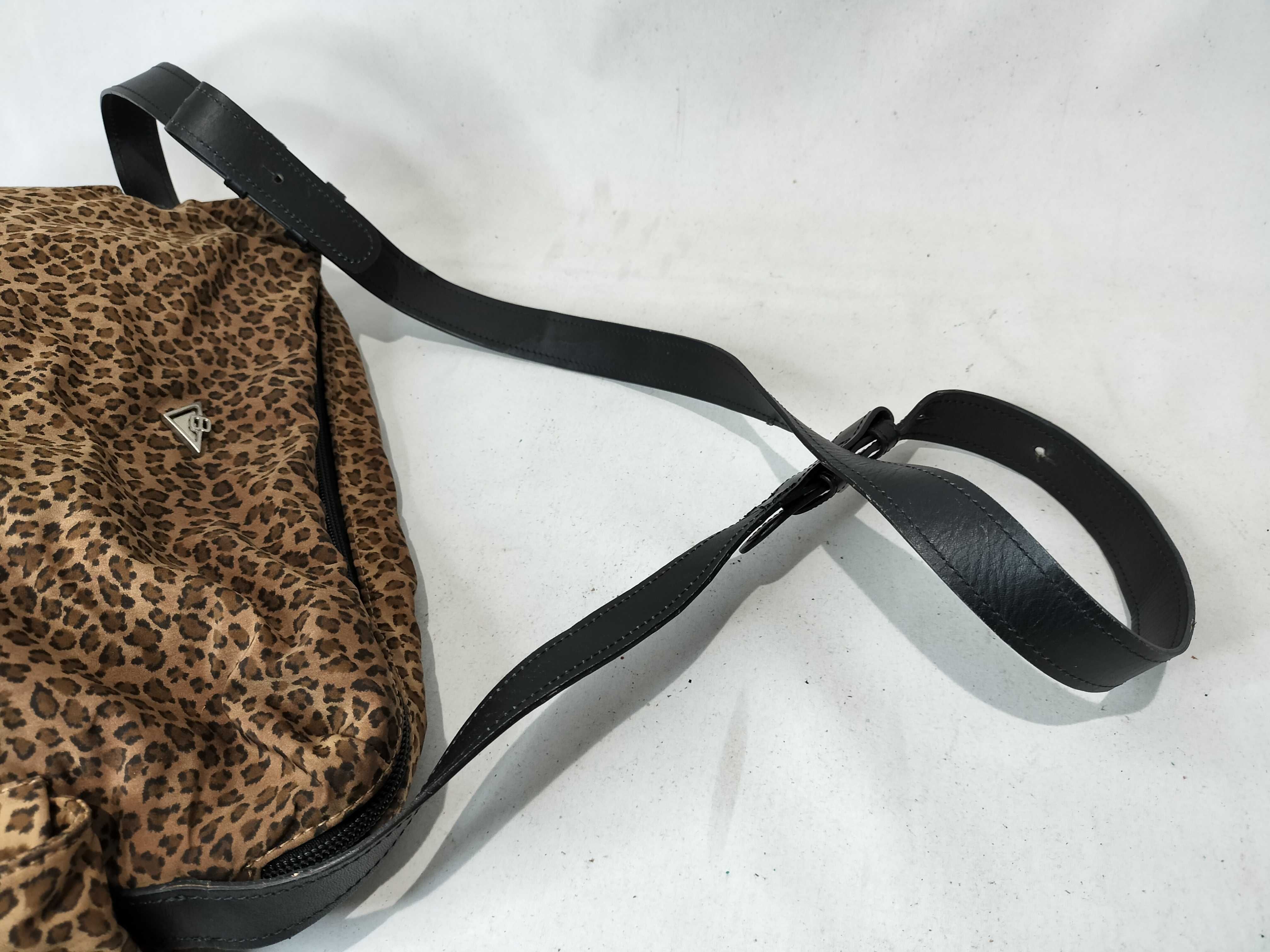 Nylon Leopard Print Shoulder Bag — view 4