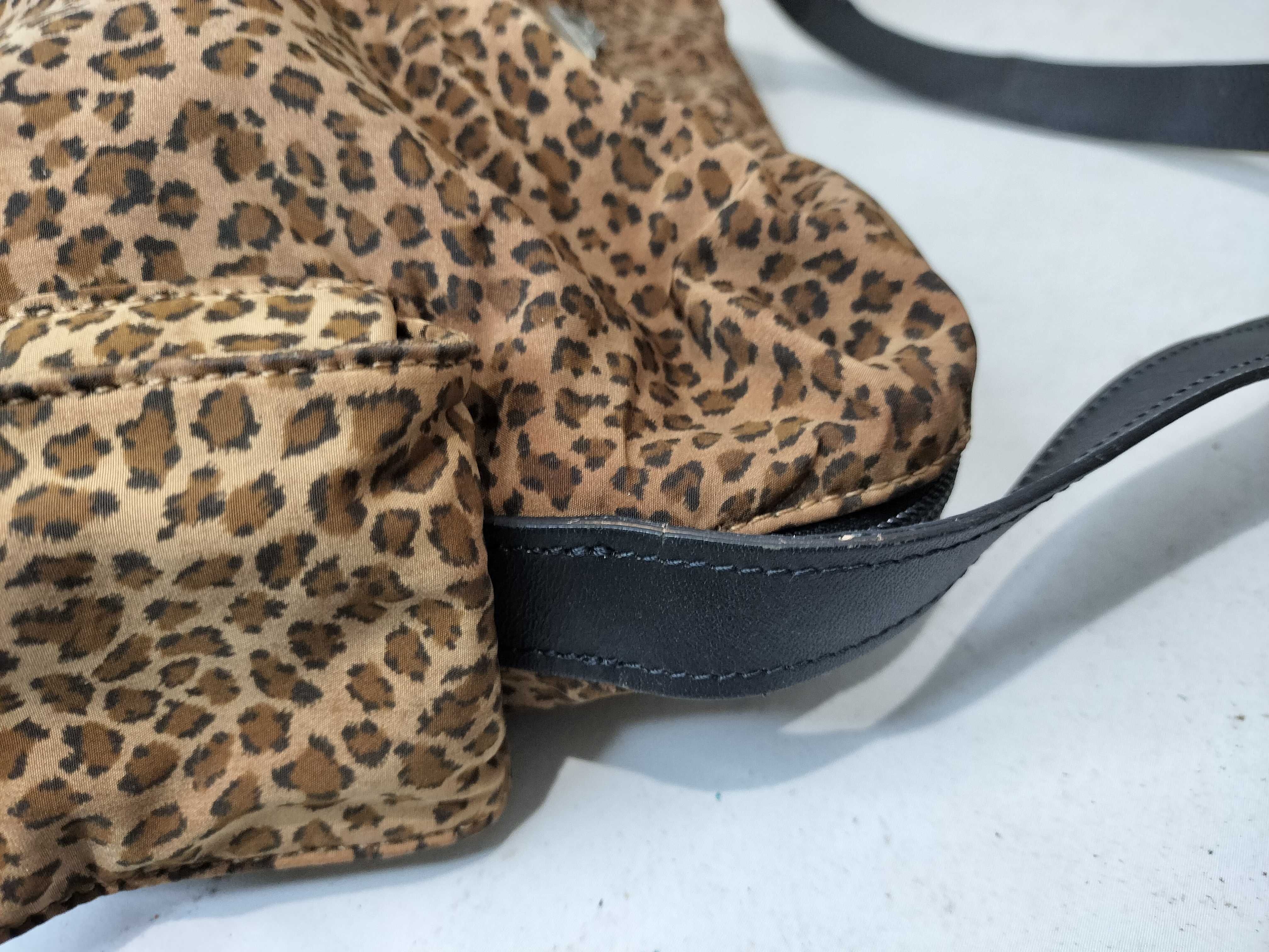 Nylon Leopard Print Shoulder Bag — view 6