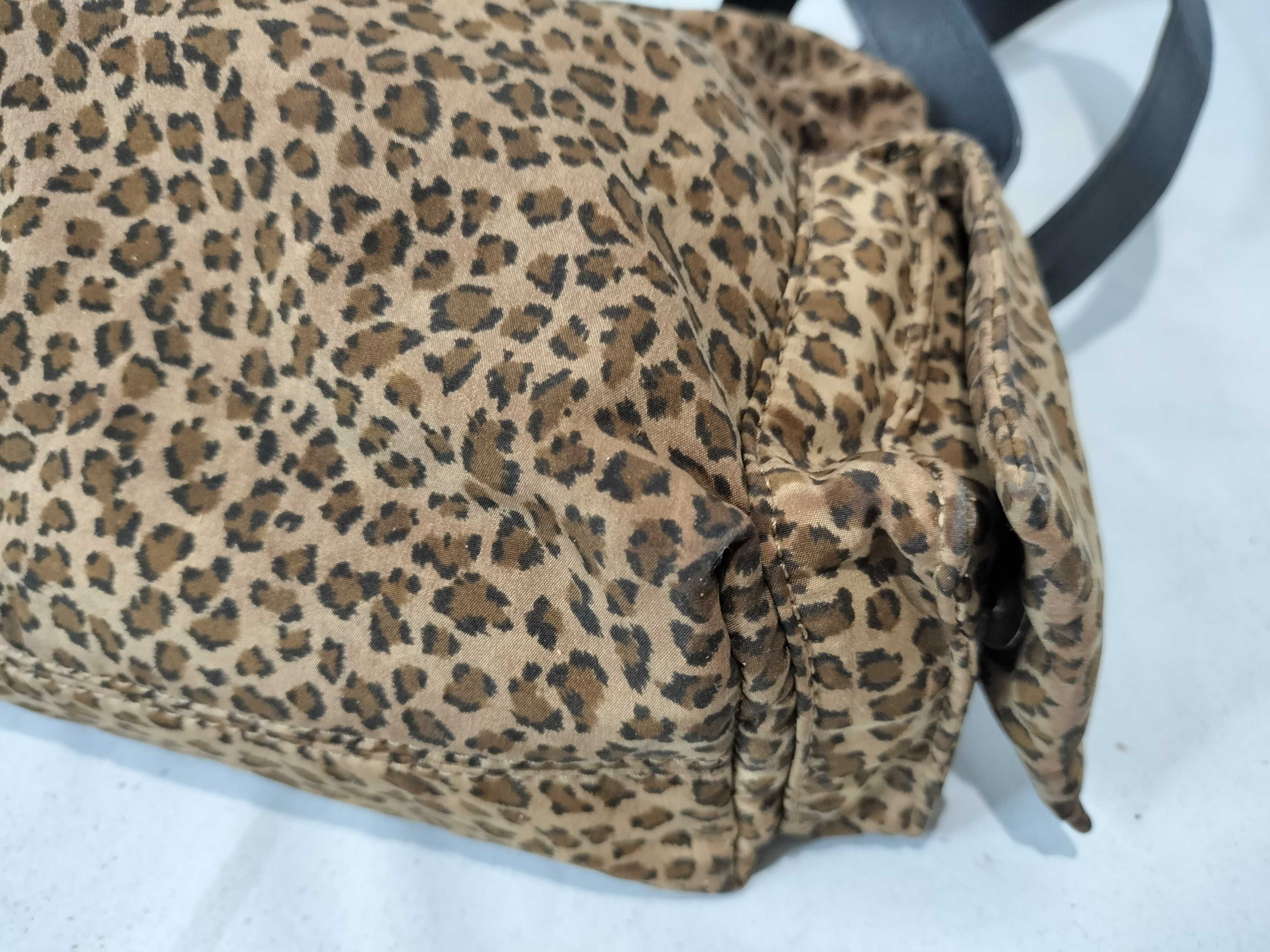 Nylon Leopard Print Shoulder Bag — view 7