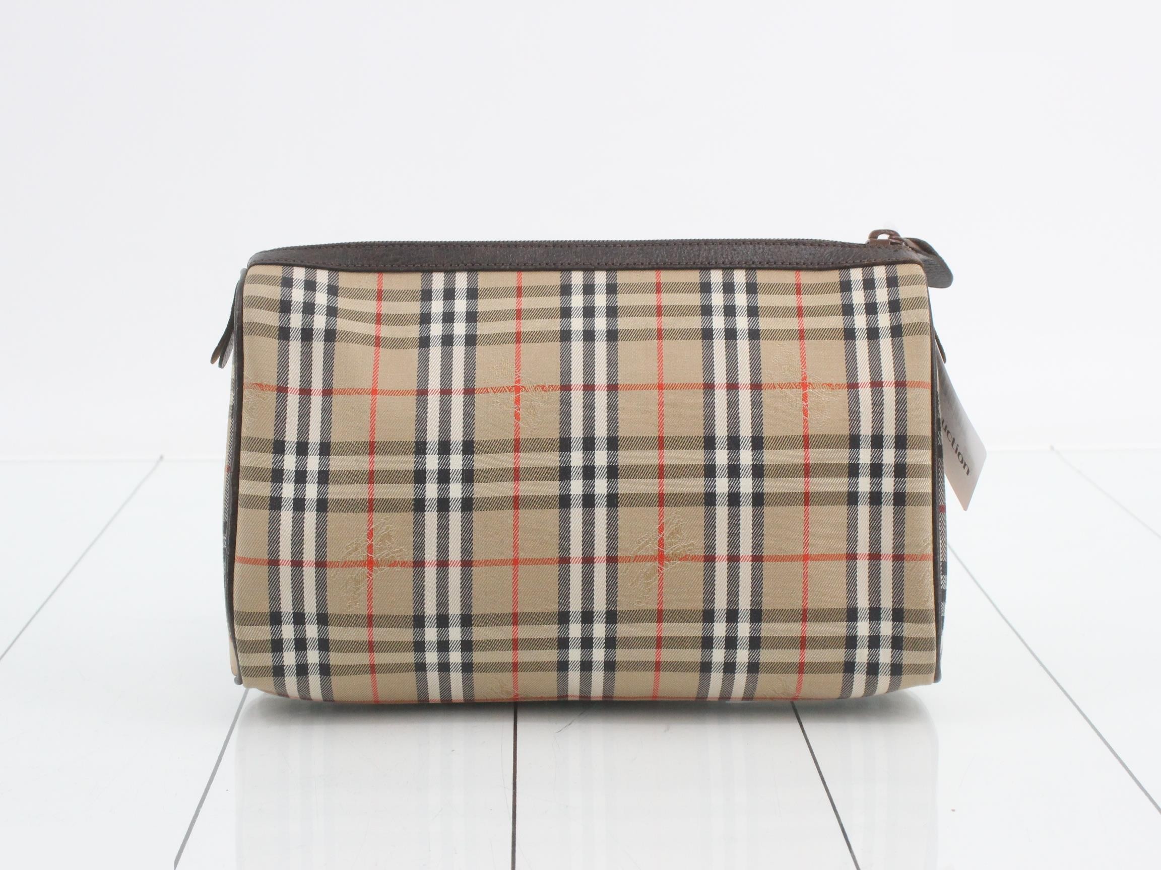 clutch bag, check pattern — view 2