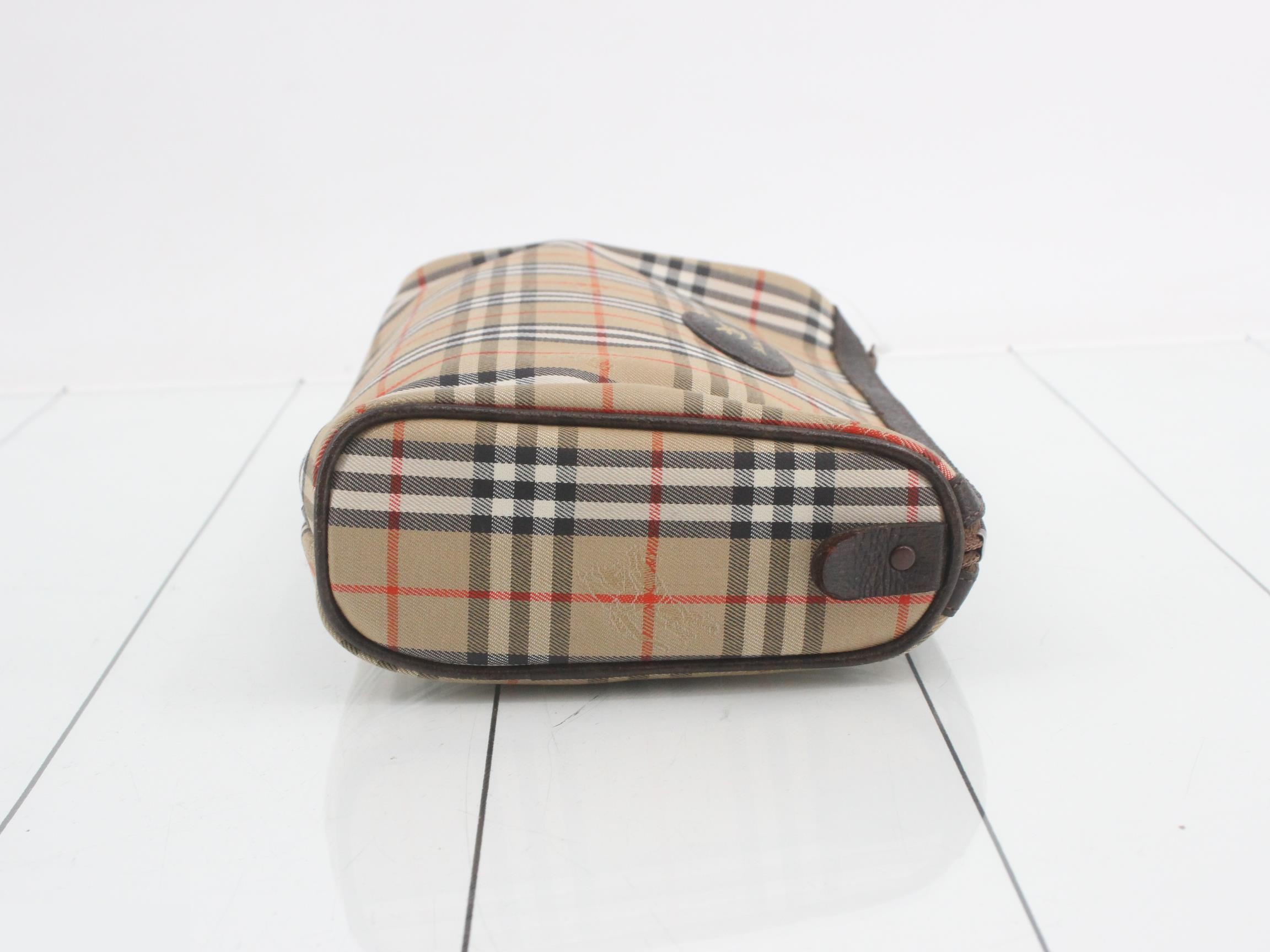clutch bag, check pattern — view 3