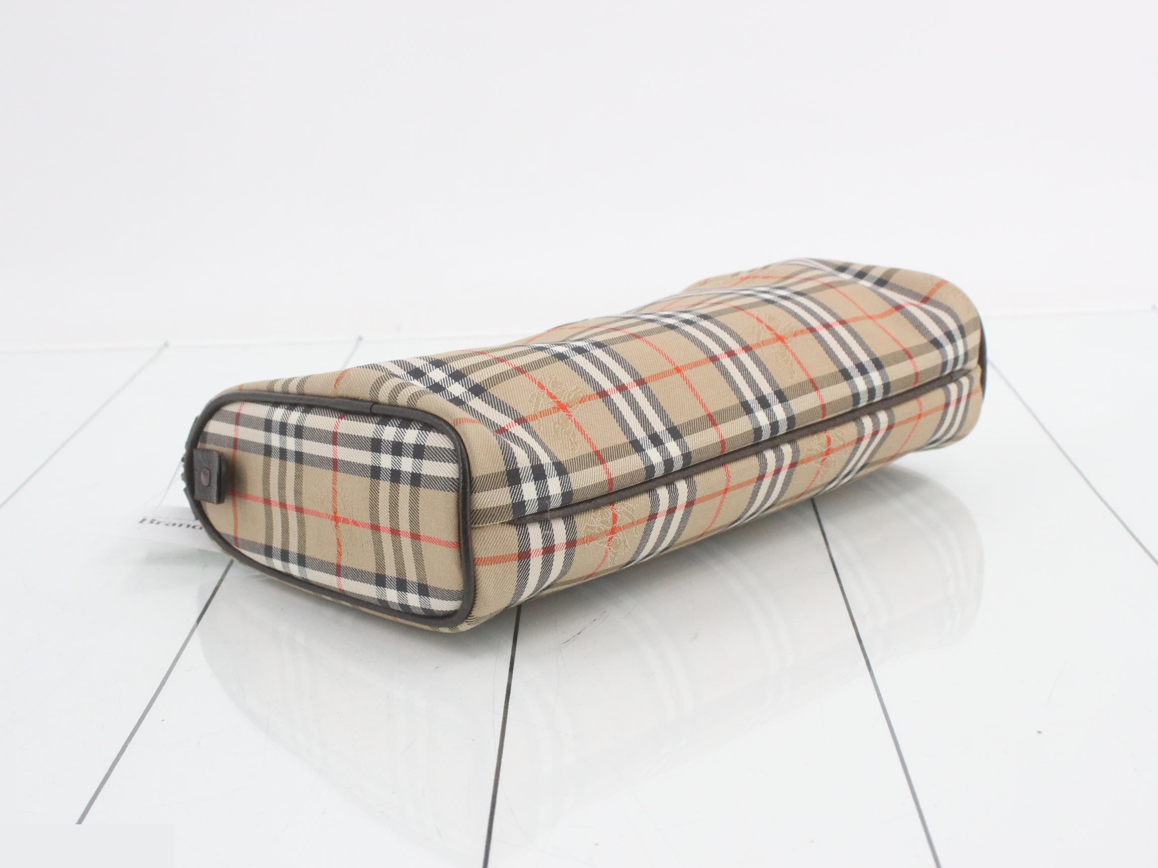 clutch bag, check pattern — view 5
