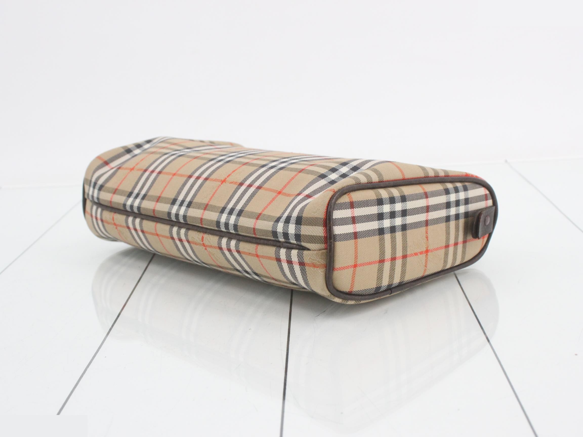 clutch bag, check pattern — view 6