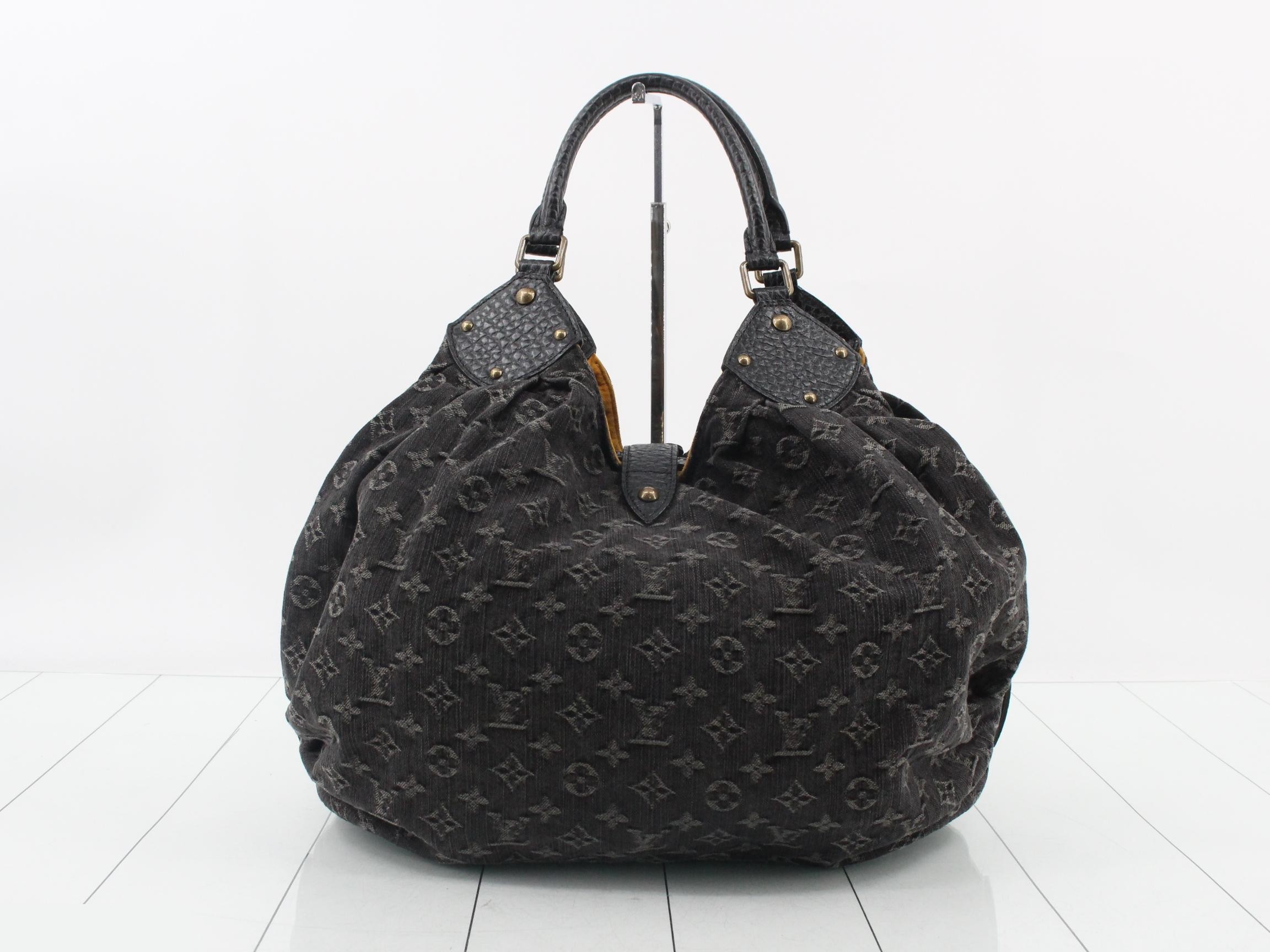 Monogram denim shoulder bag — view 2