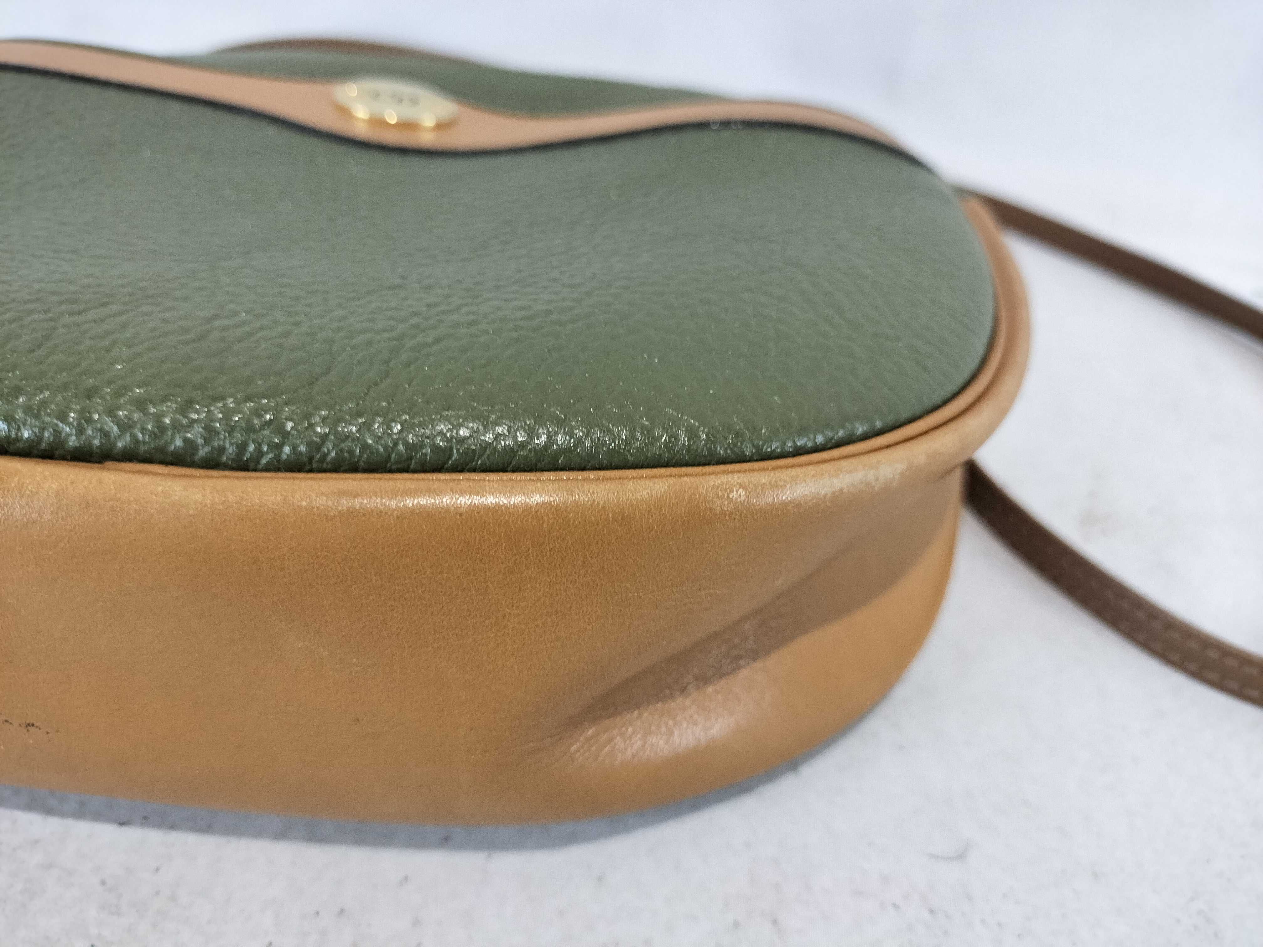 Old Dior Leather Shoulder Bag (Green) — view 7