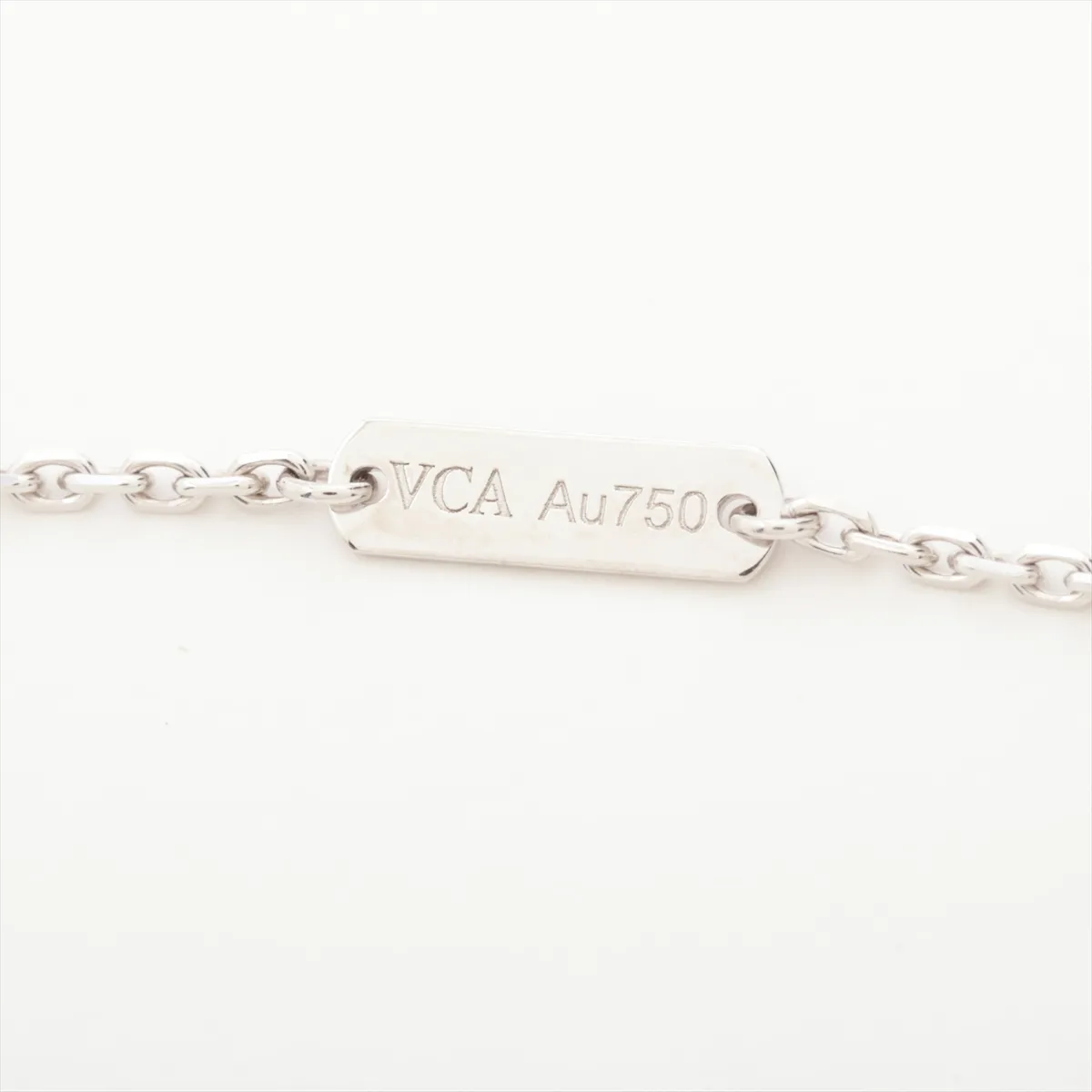 Vintage Alhambra Guilloche Necklace 750 (WG) 7.0g JG227628 VCARP9XG00 — view 4