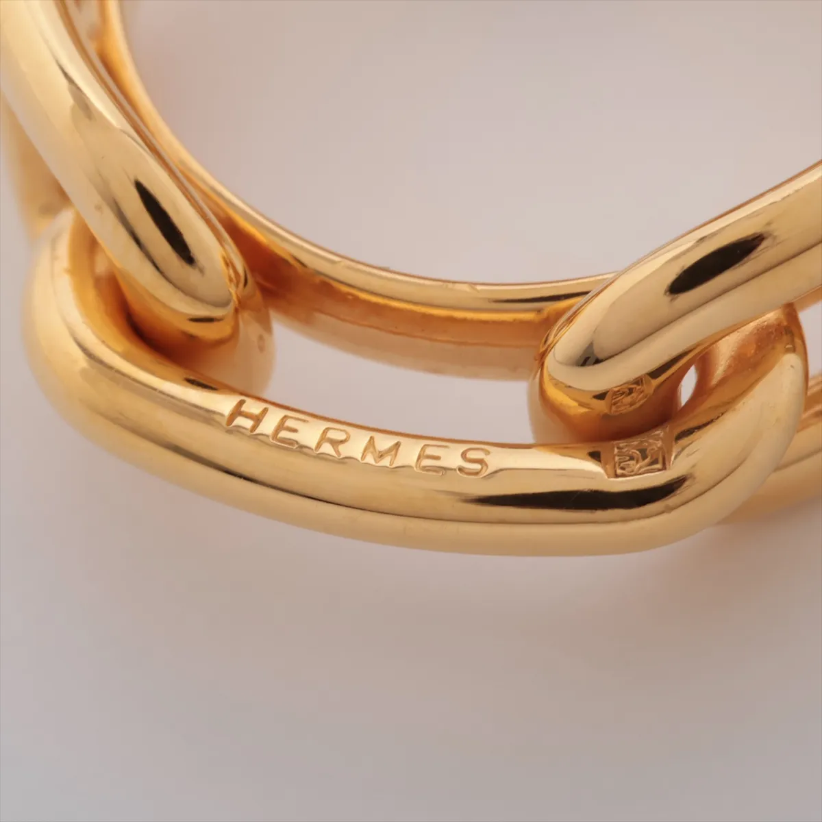 Lucadet Chaine d'Ancre Scarf Ring, GP Gold, — view 3