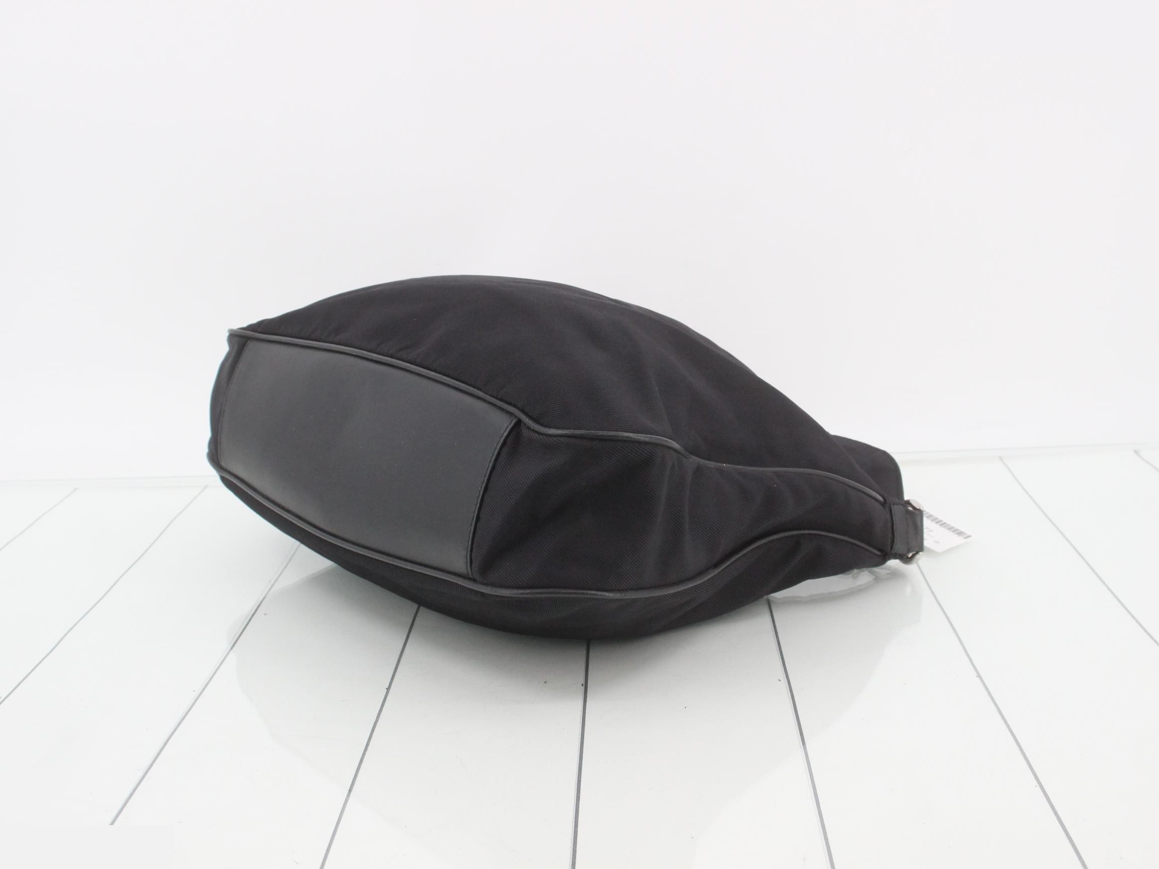 Bamboo 2WAY Handbag Nylon Black — view 6