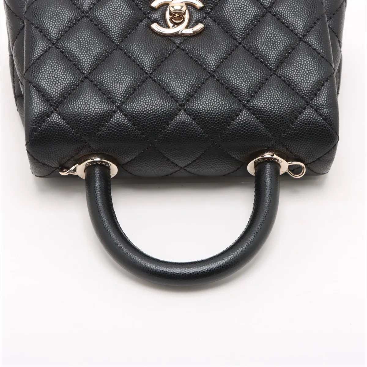 [Individually wrapped] Chanel Coco Handle 19 XXS Caviar Skin 2WAY Handbag Black Gold Hardware 31055330 31st Series AS2215 — view 5