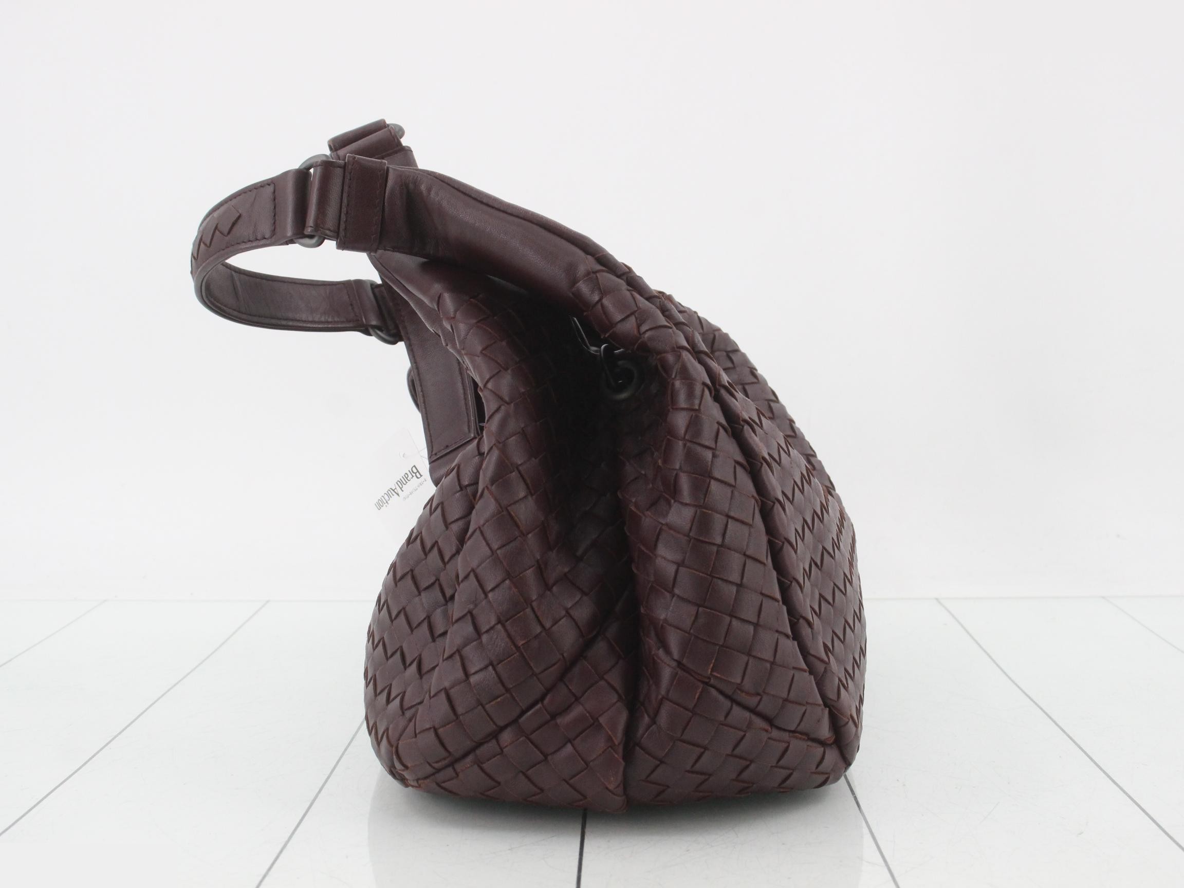 Shoulder bag, leather, burgundy — view 3
