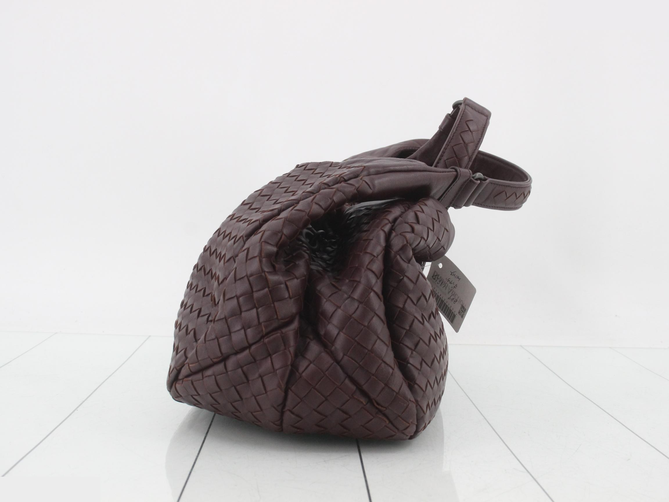 Shoulder bag, leather, burgundy — view 4