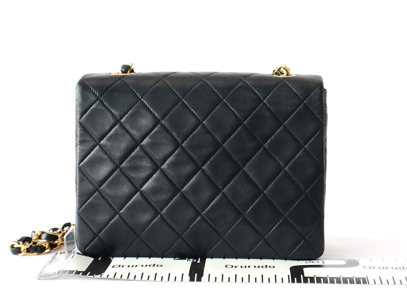 Mini Matelassé 20 Lambskin Chain Shoulder Bag, Black — view 2
