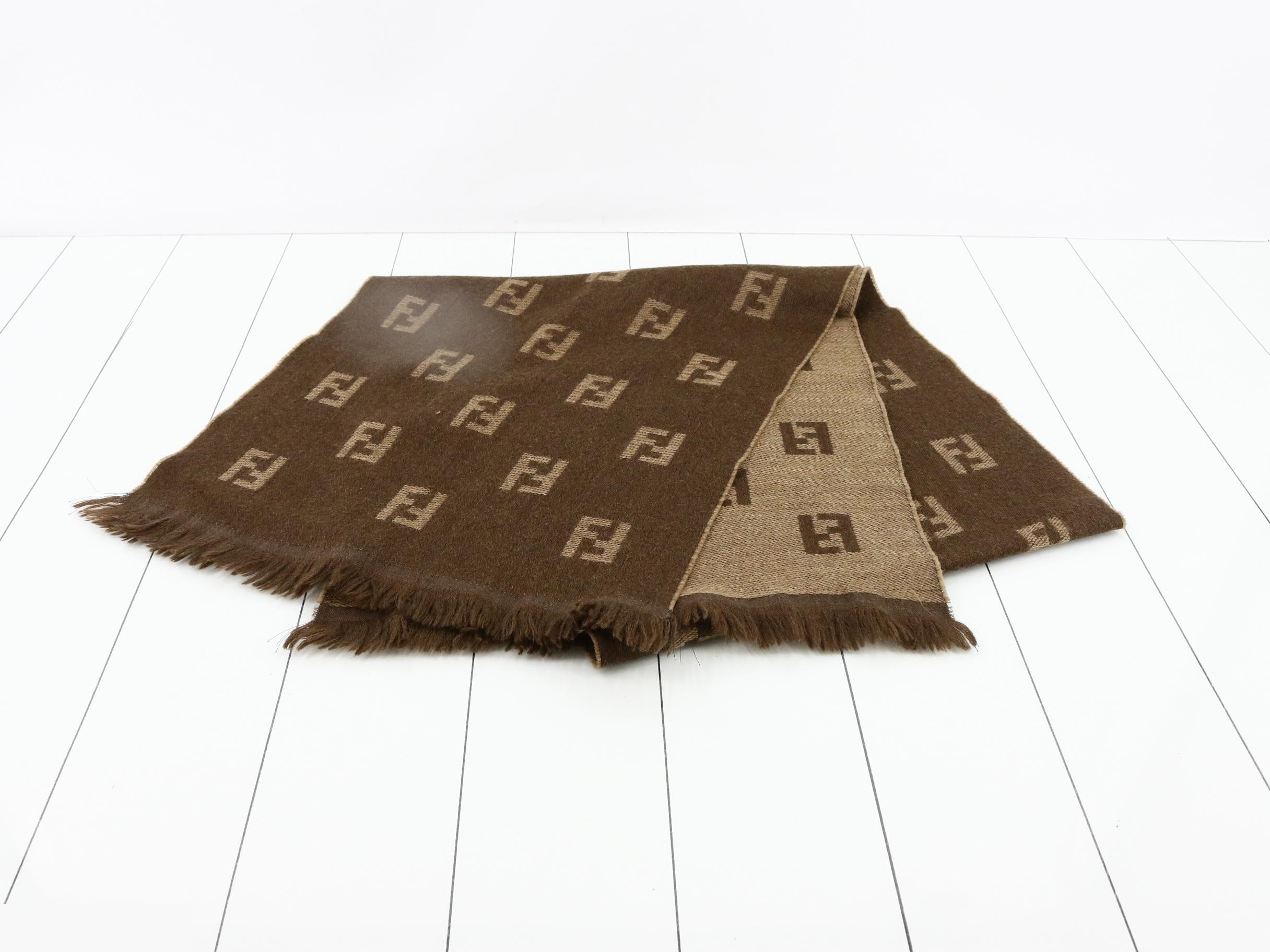 Zucca Scarf, Brown — view 2