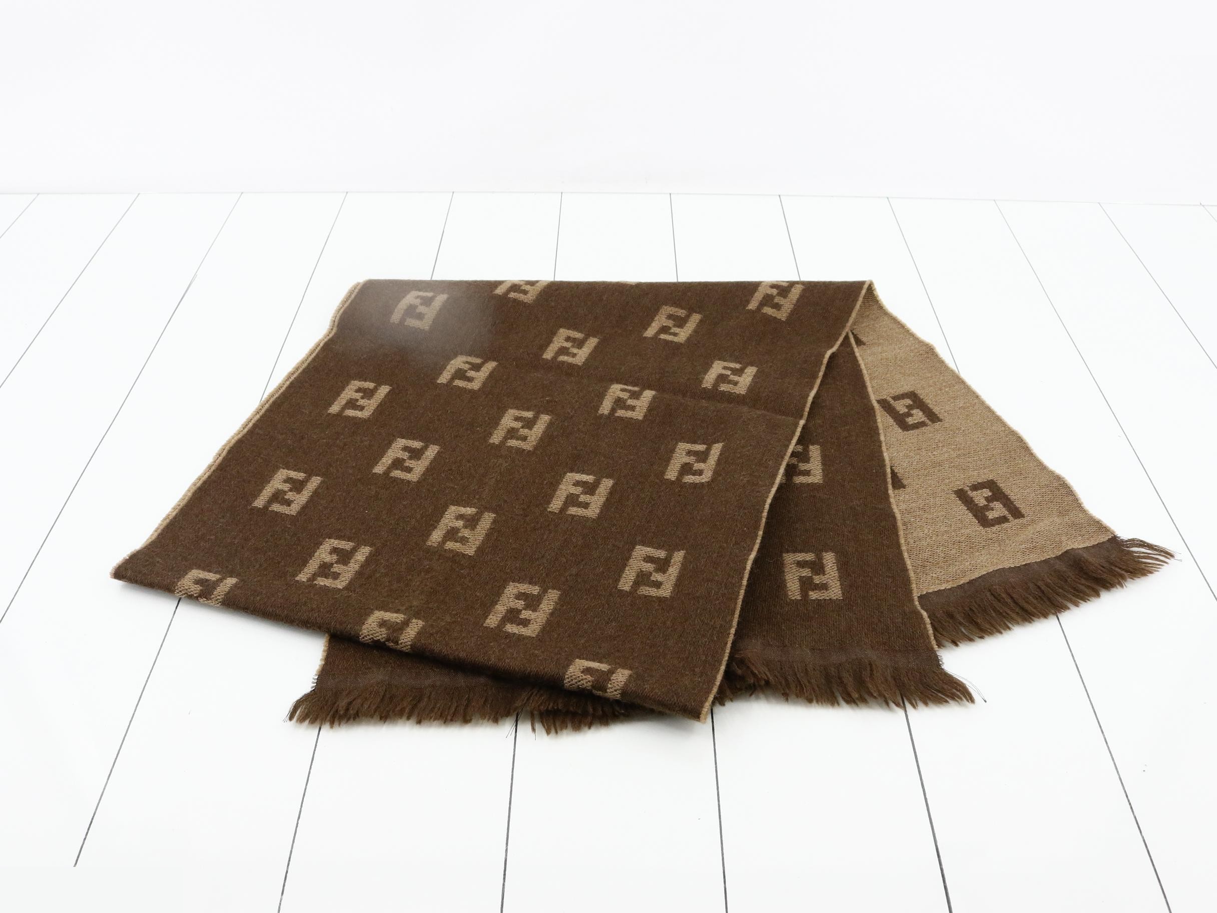 Zucca Scarf, Brown — view 3