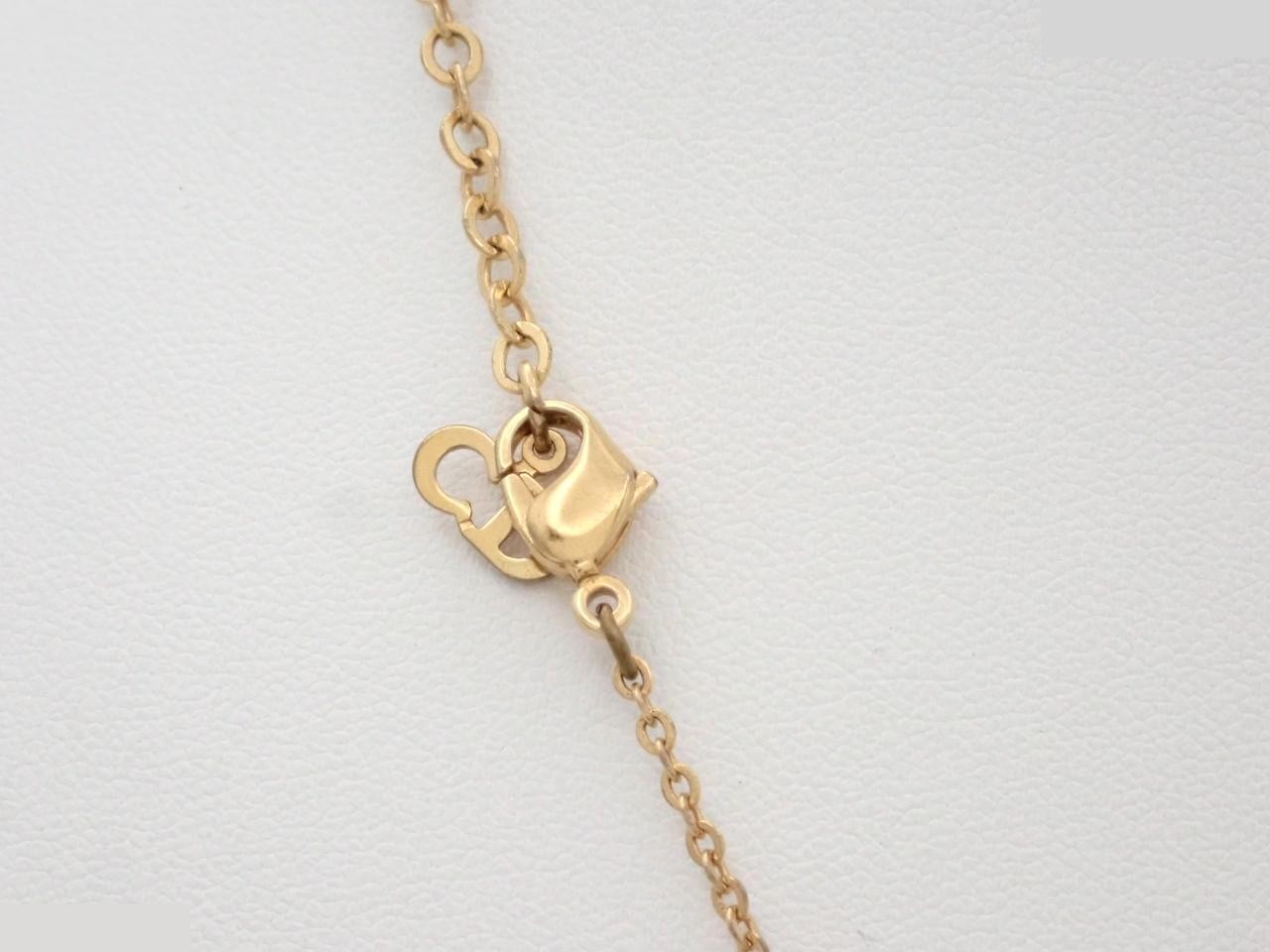 Necklace, logo, rhinestones, GP — view 2