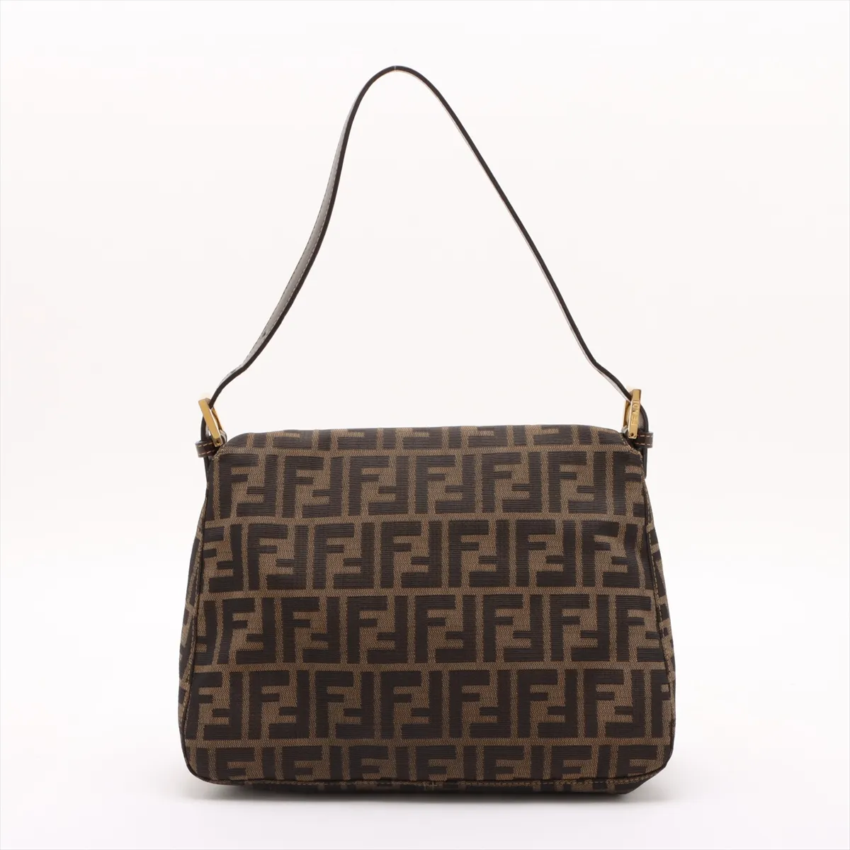 Zucca Mamma Bucket Canvas x Leather Shoulder Bag Brown — view 2