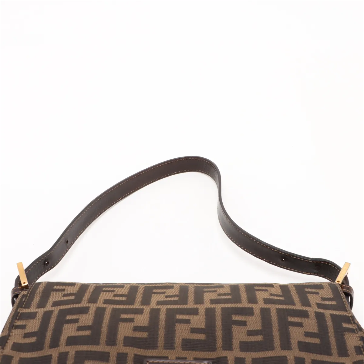 Zucca Mamma Bucket Canvas x Leather Shoulder Bag Brown — view 6