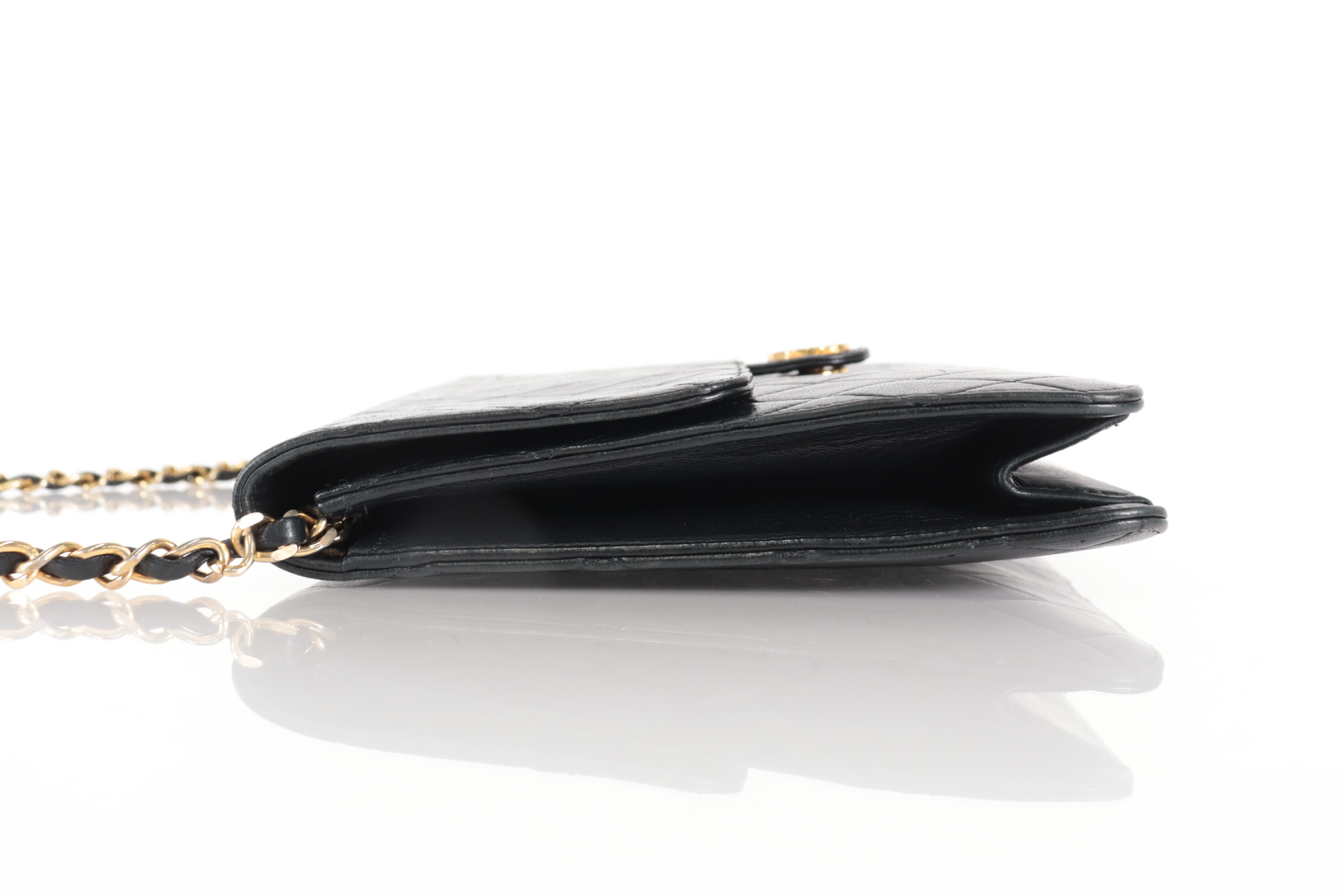 Matelassé Lambskin Push Chain Shoulder Bag (Series 7) — view 3