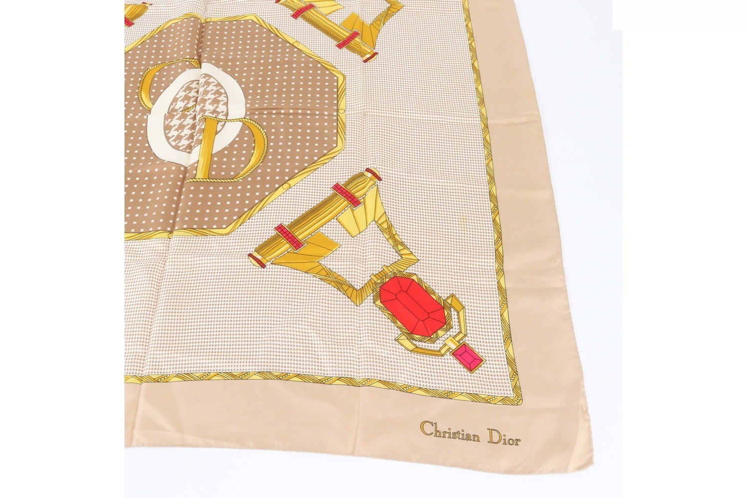 100% Silk Scarf with Tag — view 5