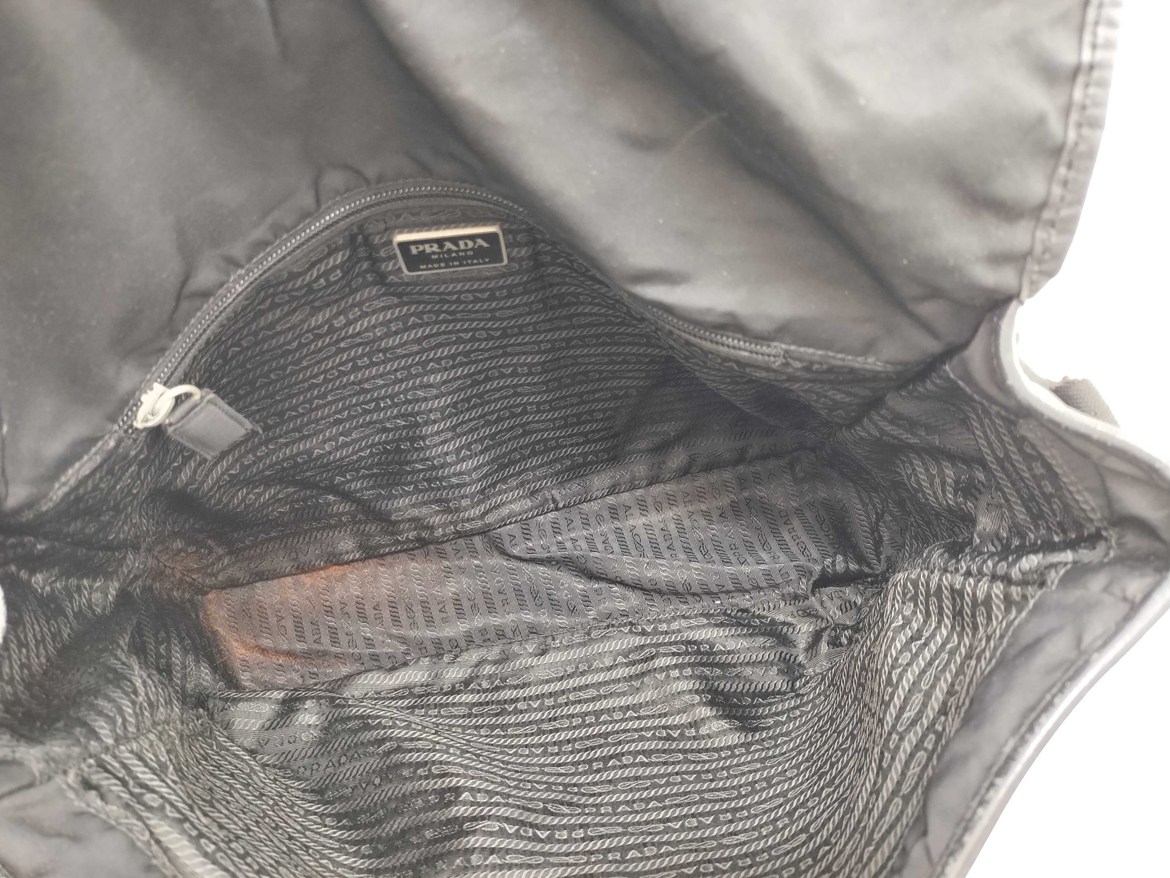 nylon shoulder bag with buckle. — view 11
