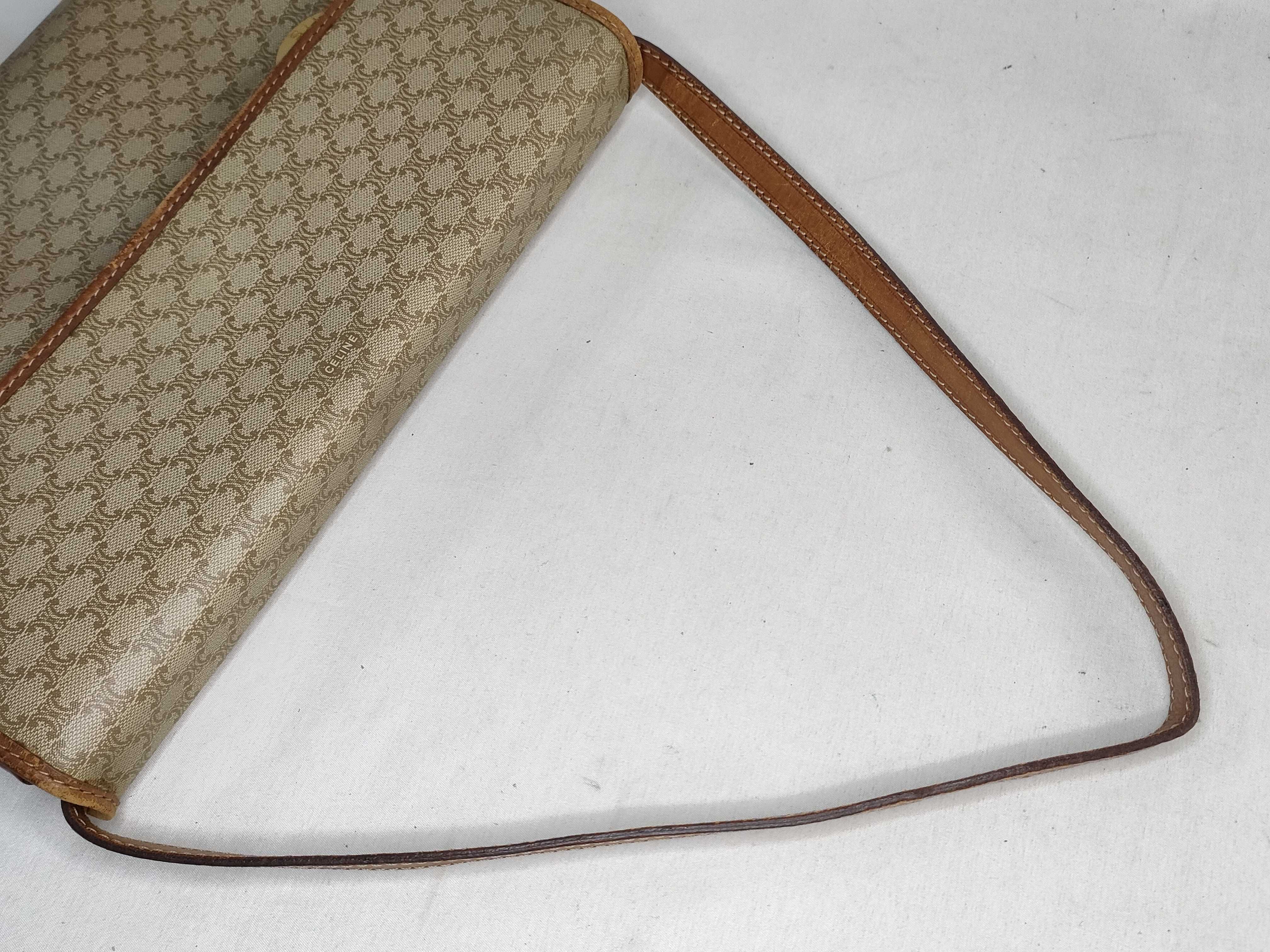 Macadam PVC Shoulder Bag, Brown — view 3