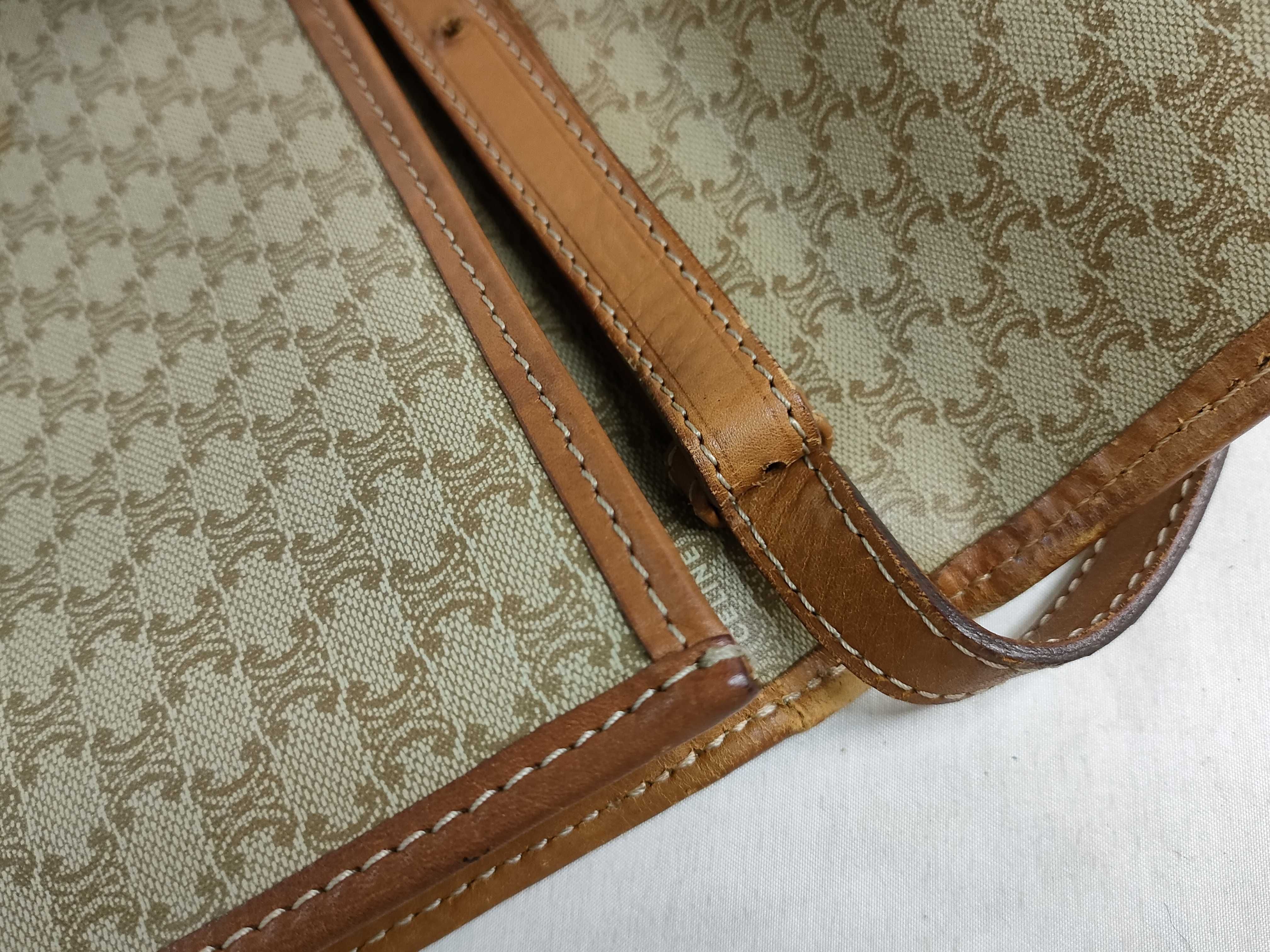 Macadam PVC Shoulder Bag, Brown — view 5