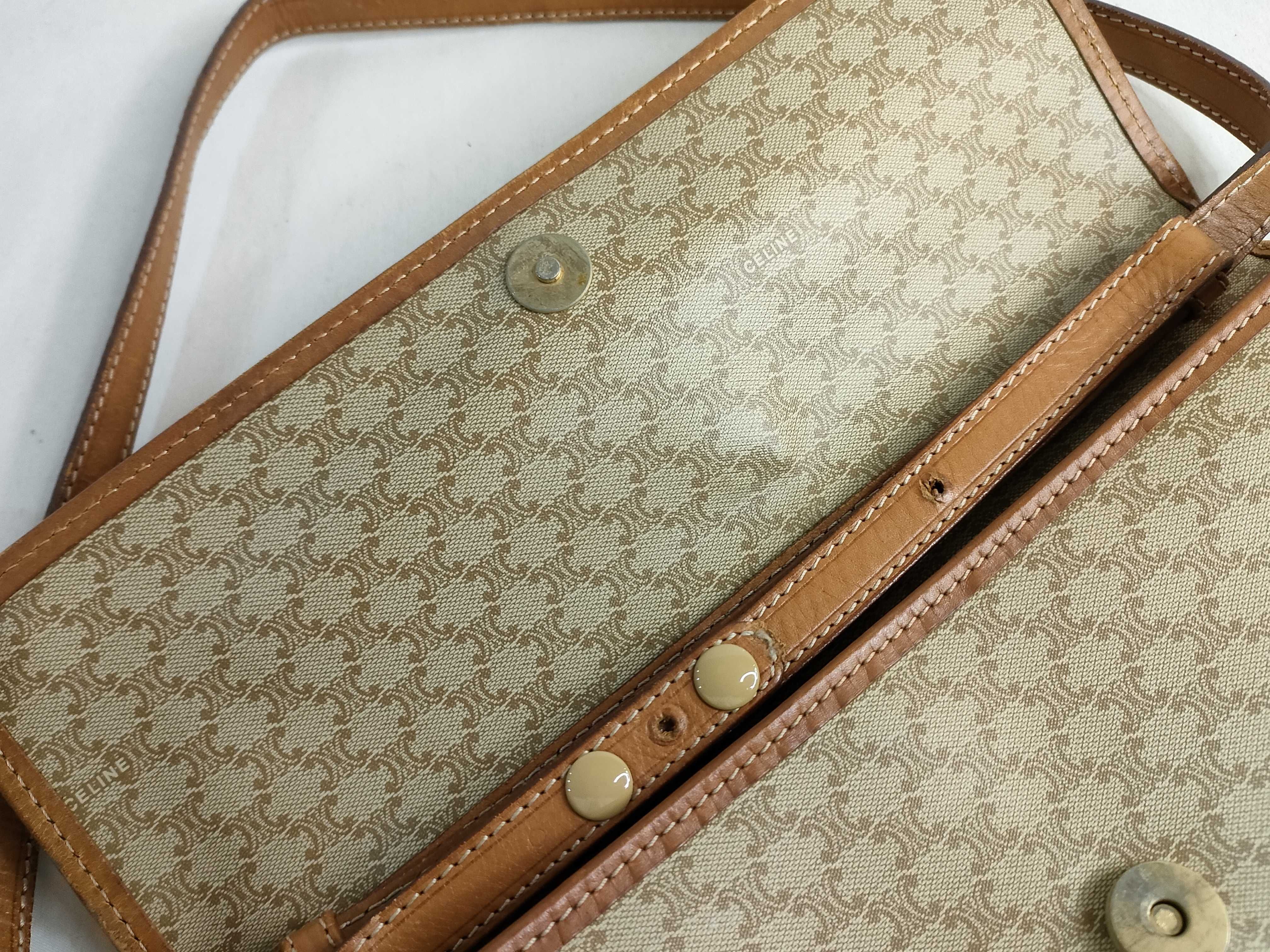 Macadam PVC Shoulder Bag, Brown — view 8