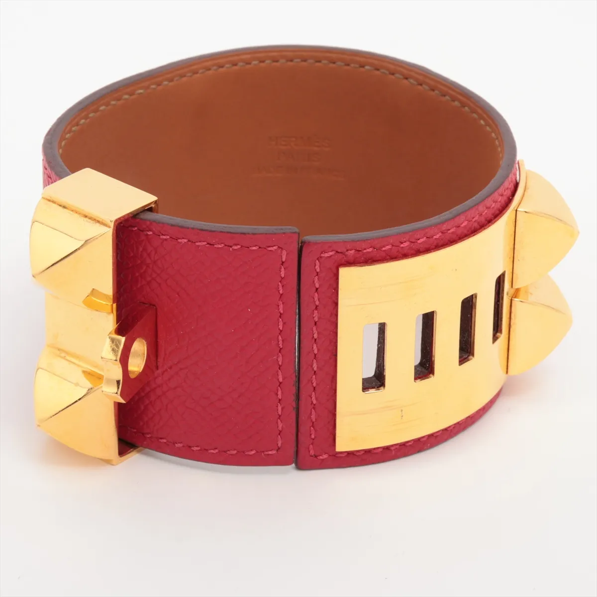 Collier de Chien Q: 2013 Bracelet GP x Leather Red — view 5