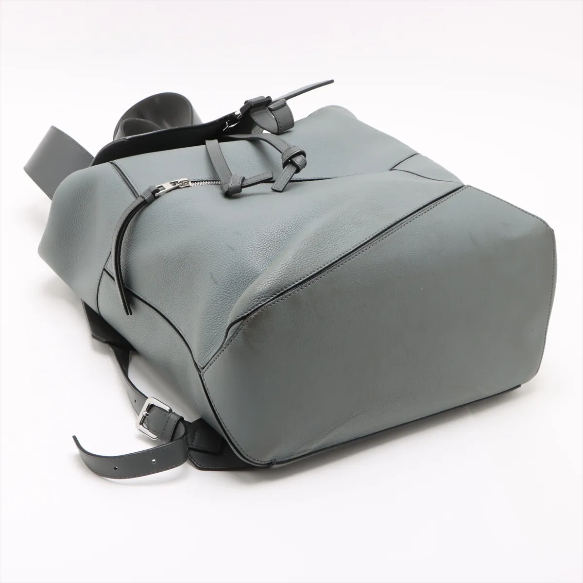 PUZZLE LEATHER BACKPACK/RUCK GRAY — view 4