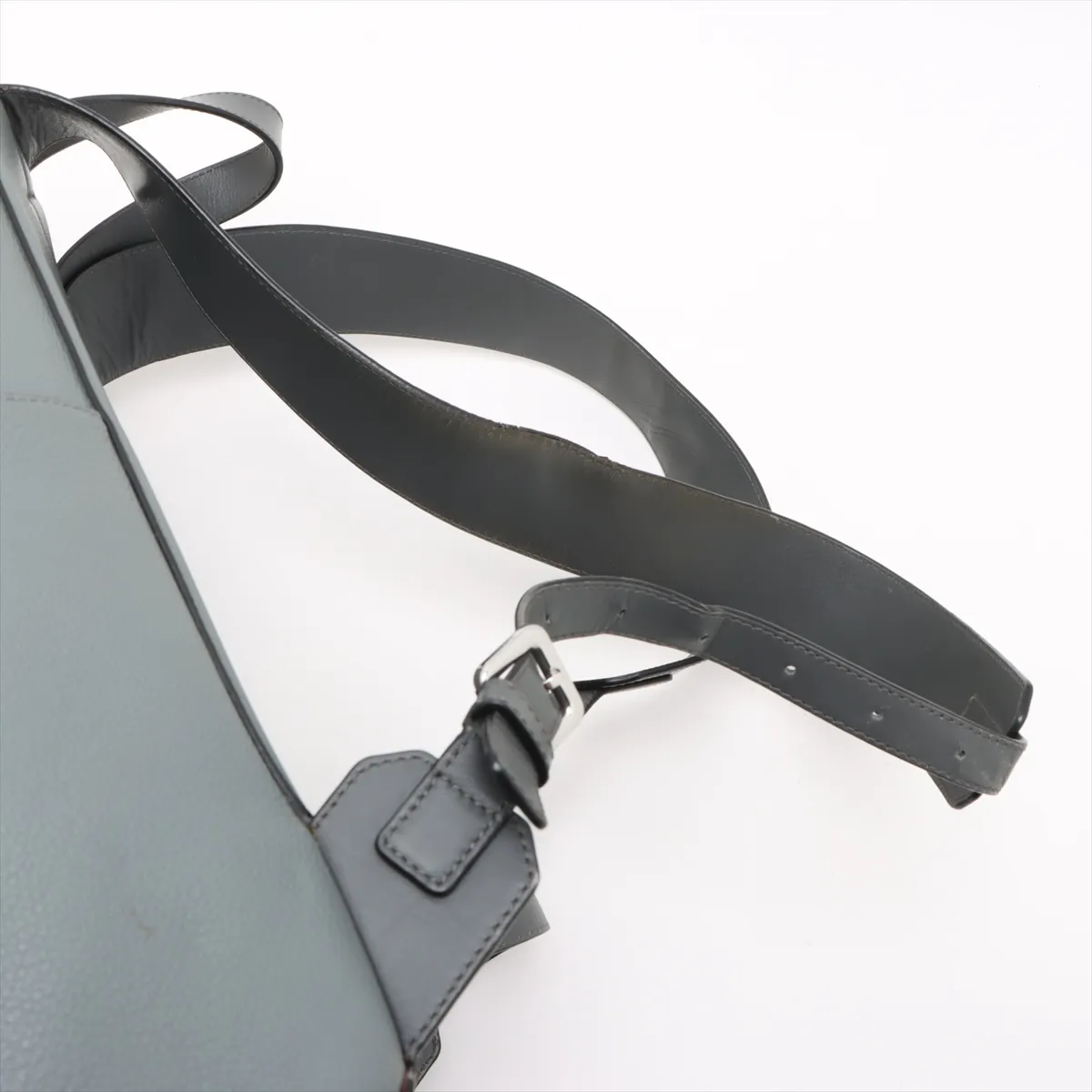 PUZZLE LEATHER BACKPACK/RUCK GRAY — view 6