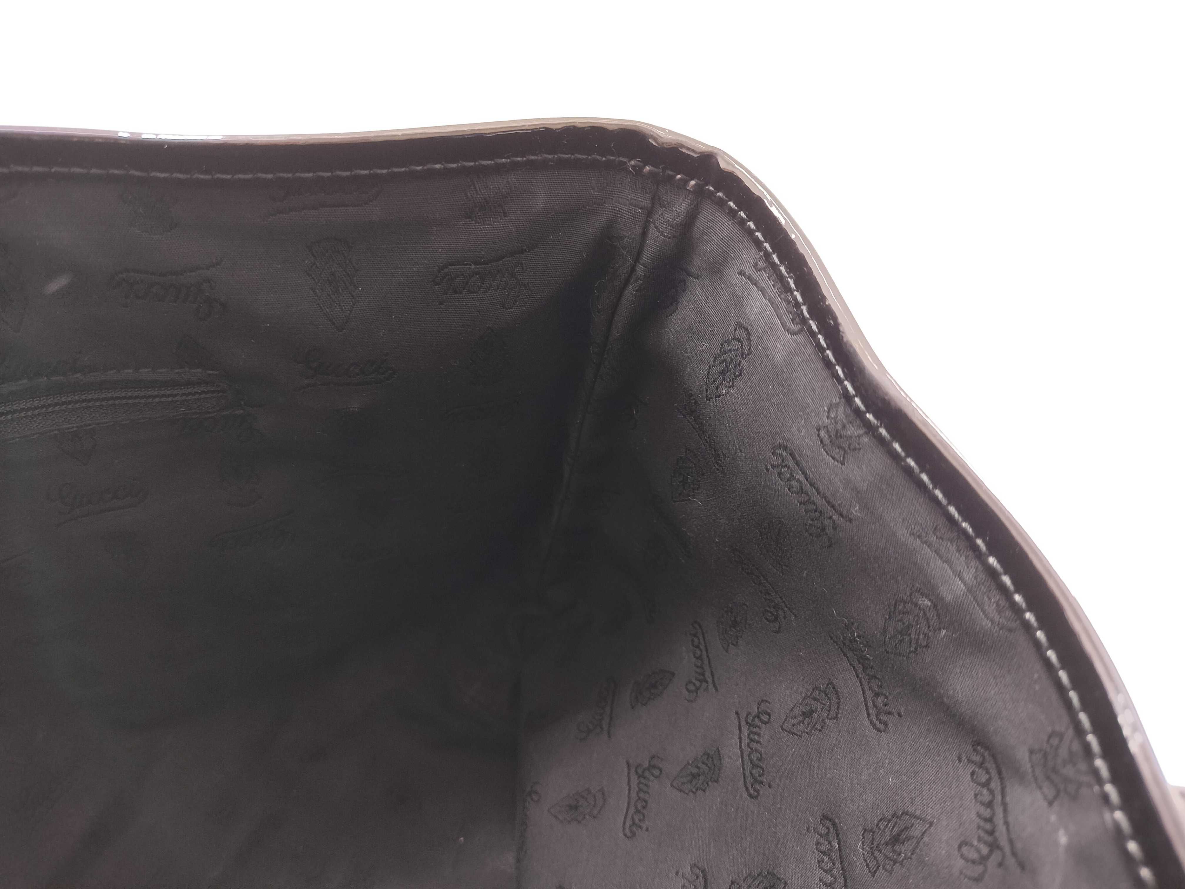 GG Canvas Tote Bag, Black Enamel, 211976 Tote Bag — view 11