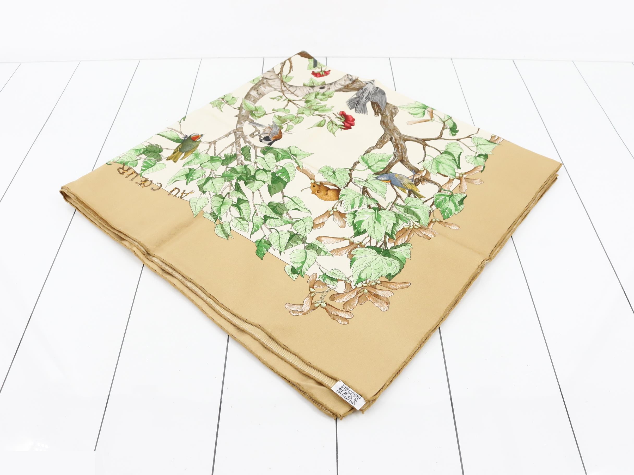 Carré 90 "In the Forest" Silk Scarf — view 2