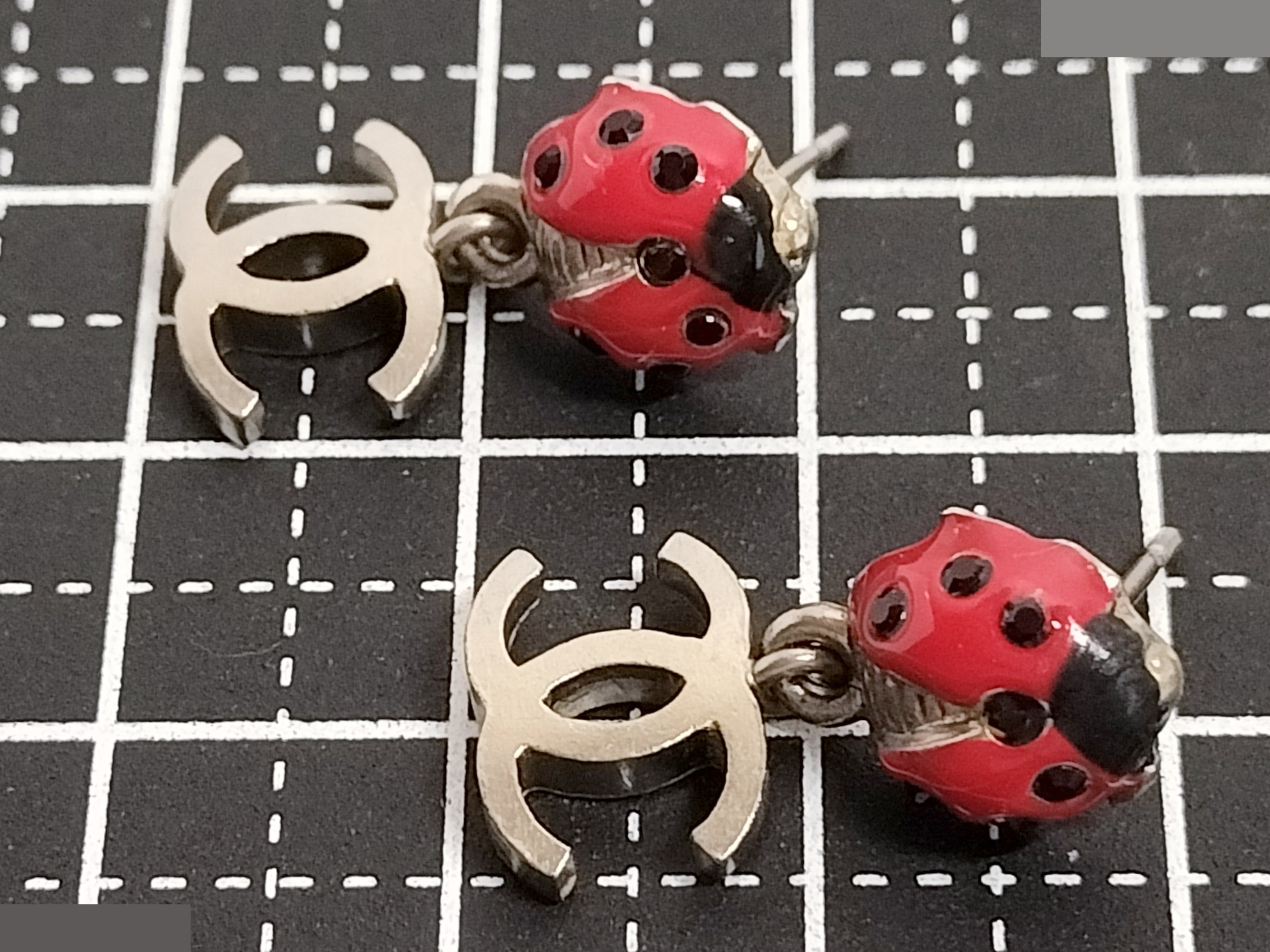 Coco Ladybug Silver Earrings — view 7