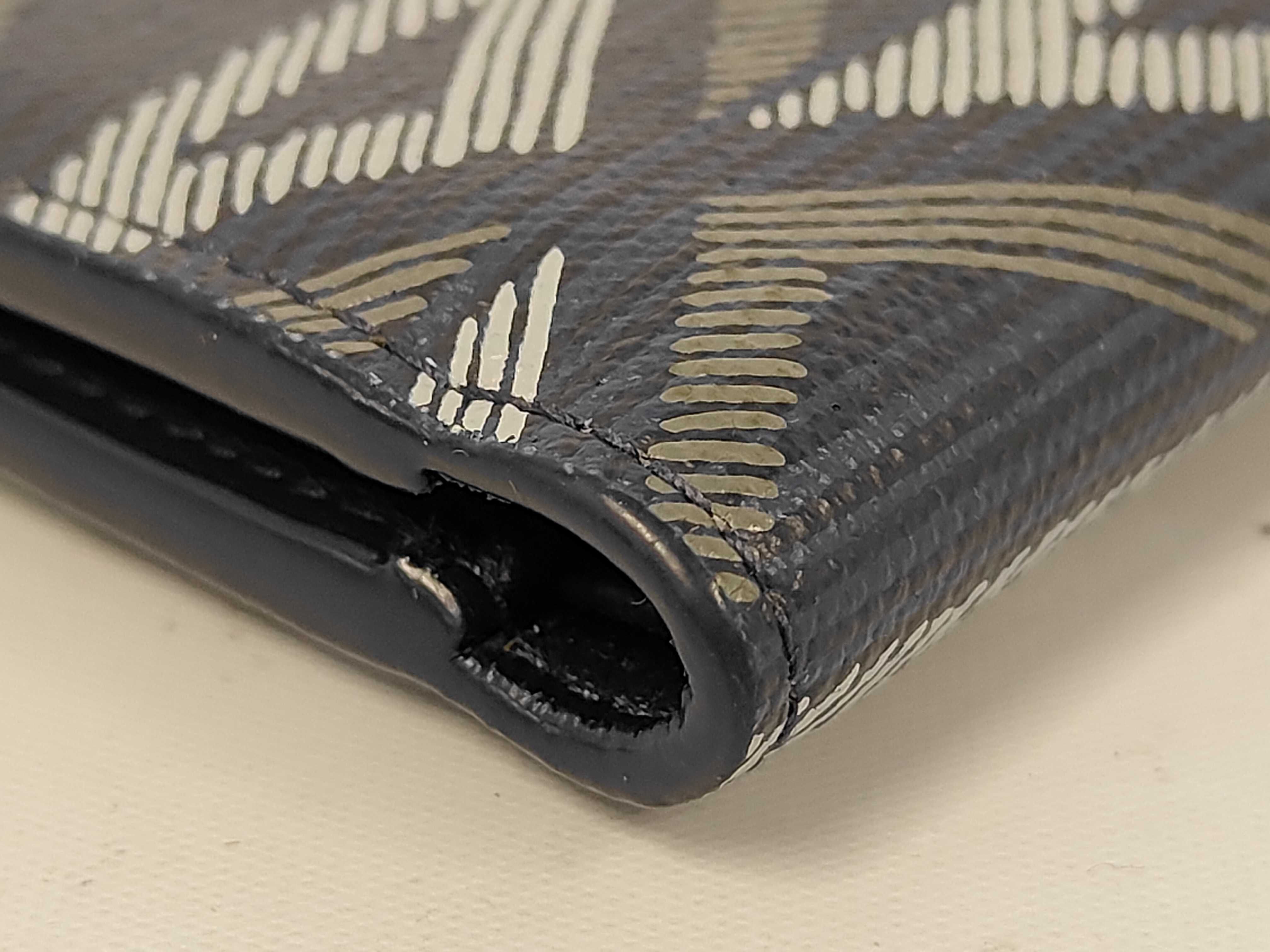 CD Diamond Compact Wallet, Billfold, Navy, Dior Billfold — view 3