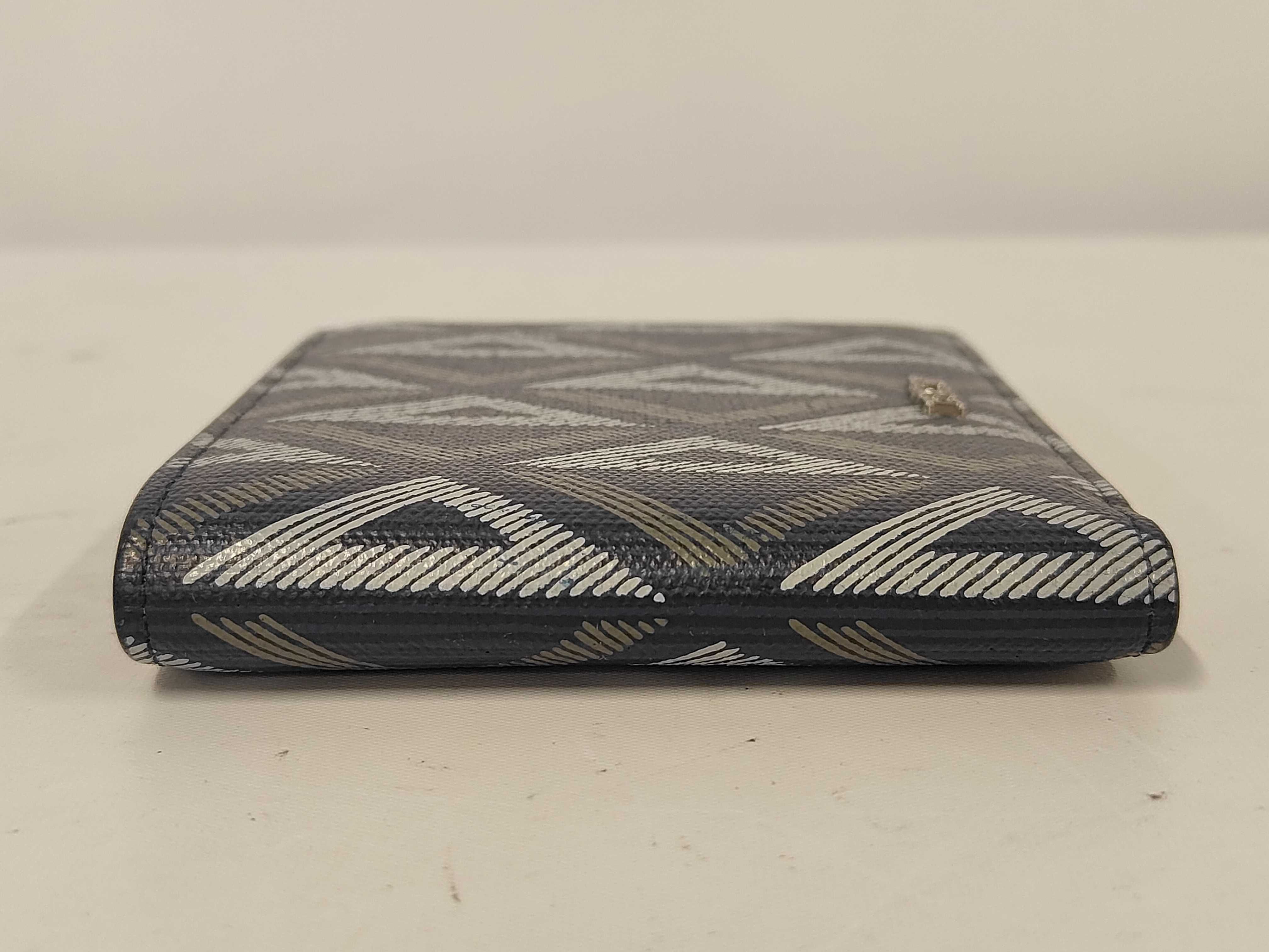 CD Diamond Compact Wallet, Billfold, Navy, Dior Billfold — view 5