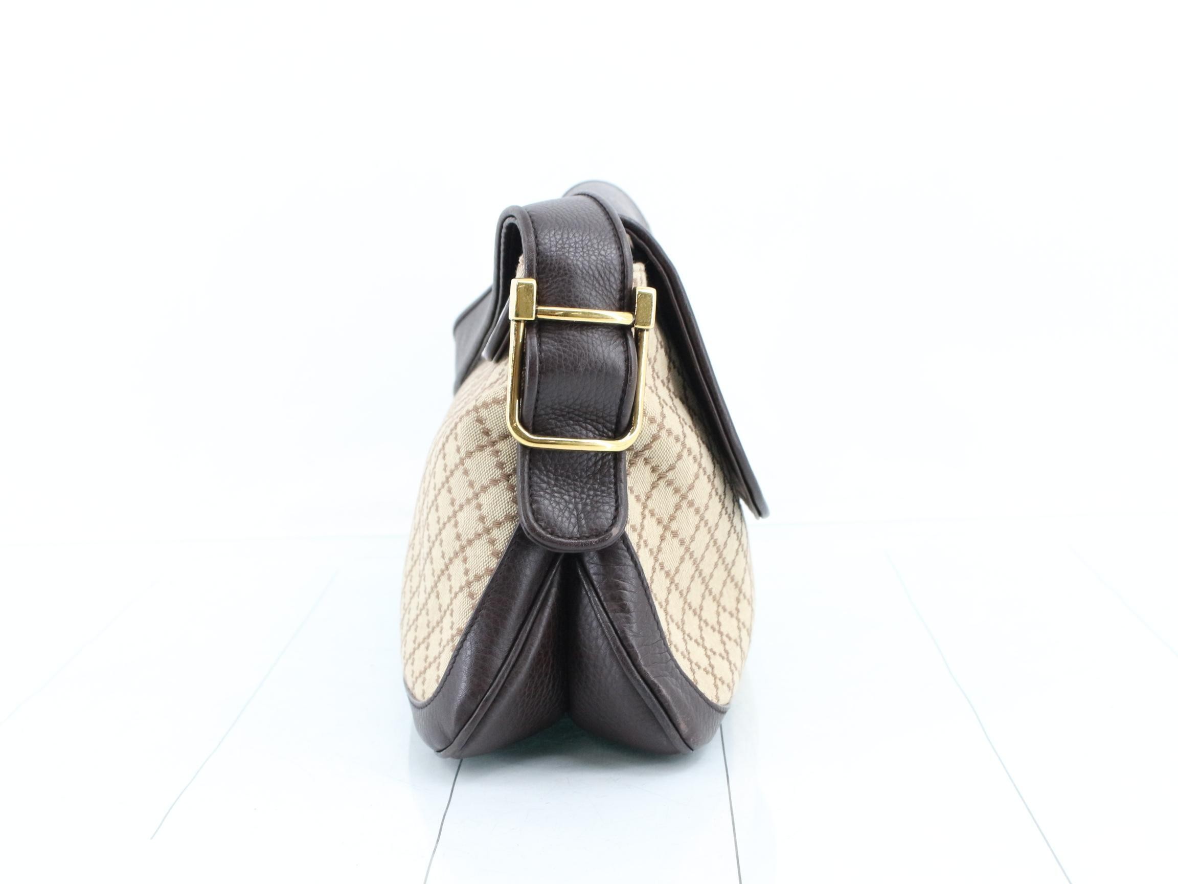 Diamante Canvas One-Shoulder Bag 251811 002404 — view 4