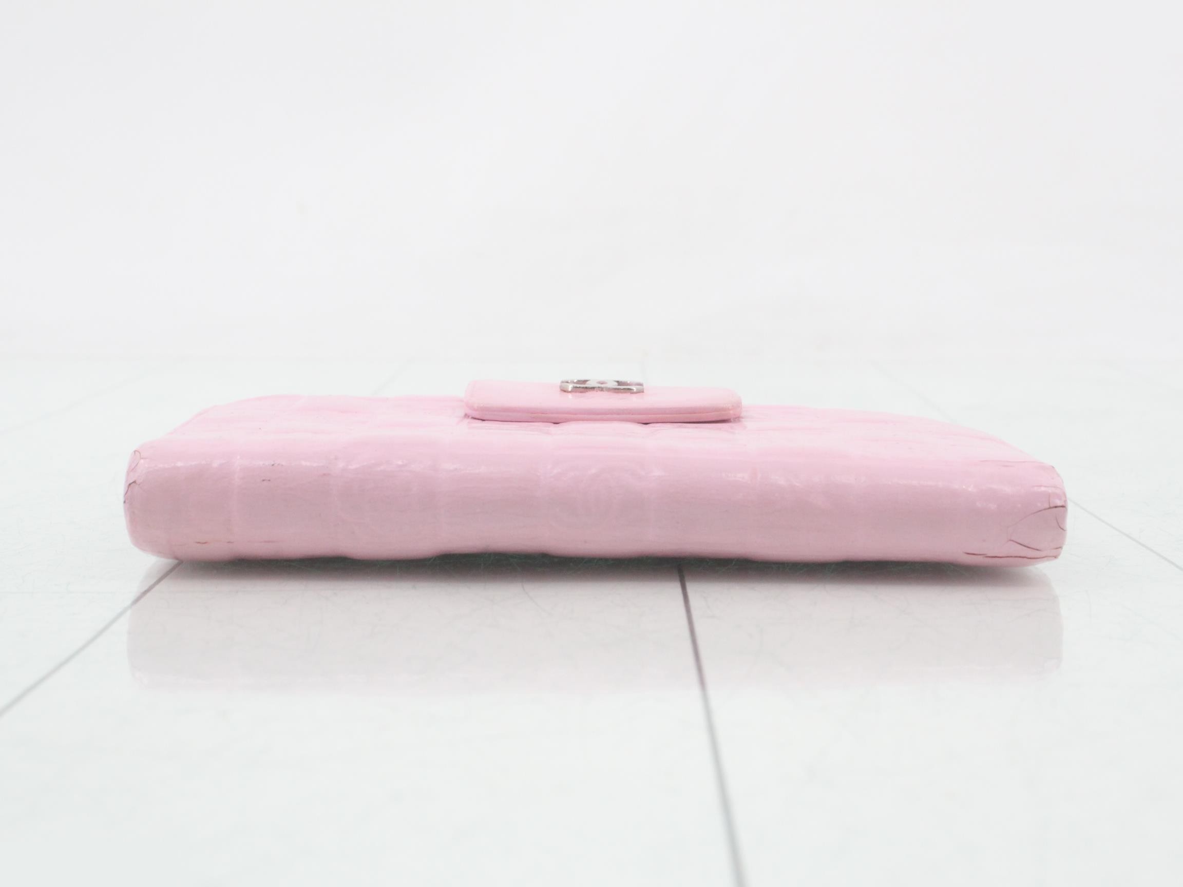 Icon Bi-fold Long Wallet Pink — view 3