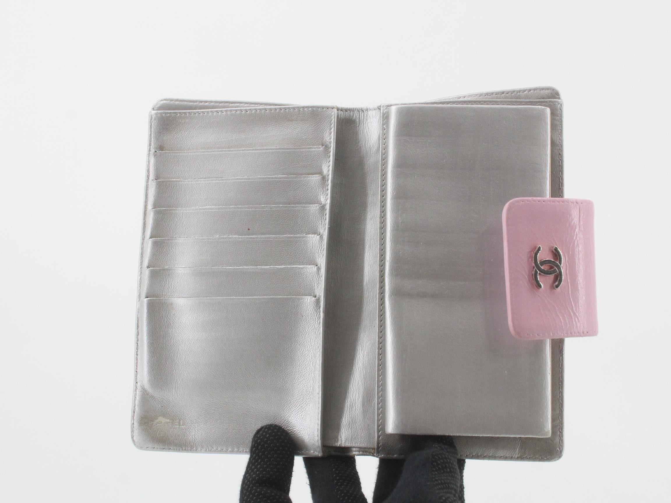 Icon Bi-fold Long Wallet Pink — view 4
