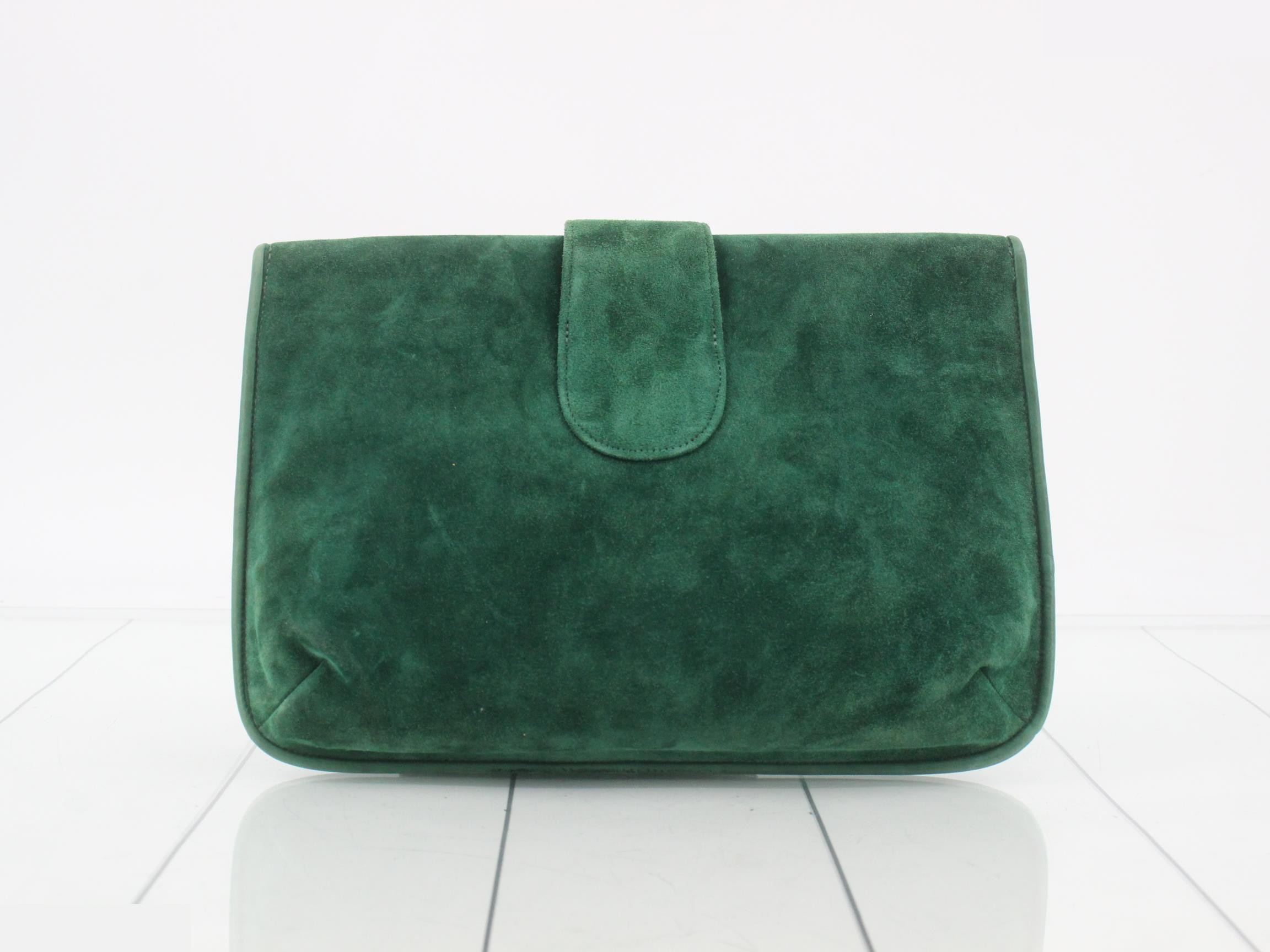 suede clutch bag — view 2