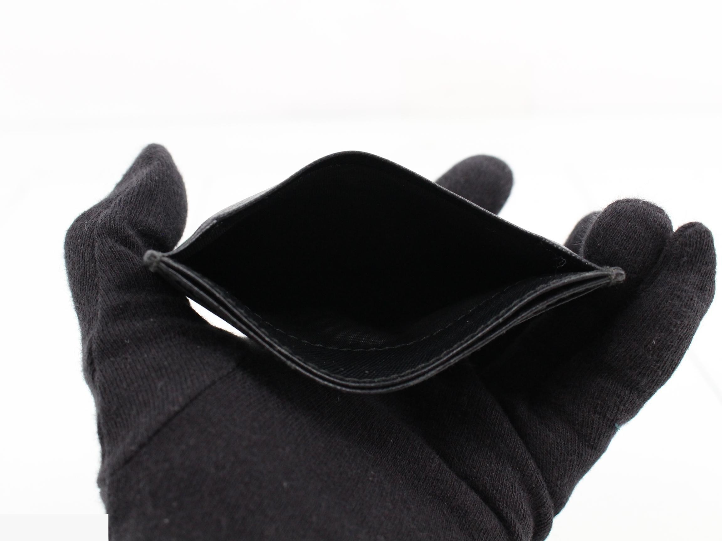 Saffiano leather card case, pass case, business card holder — view 4