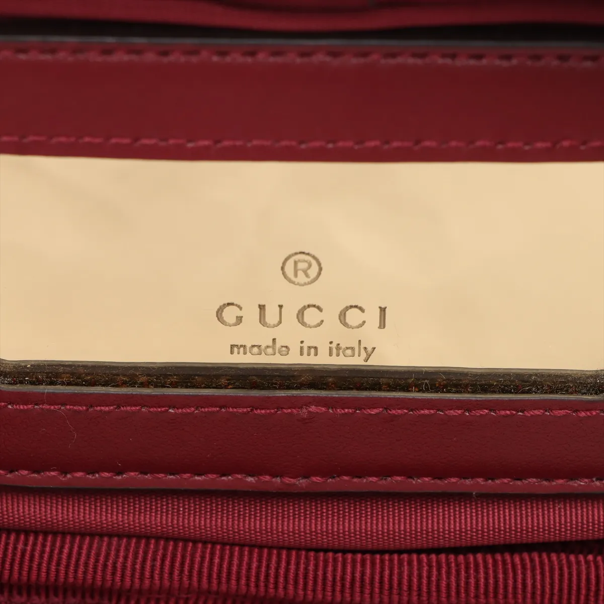 GG Marmont Leather 2WAY Vanity Bag Bordeaux 837454 — view 7