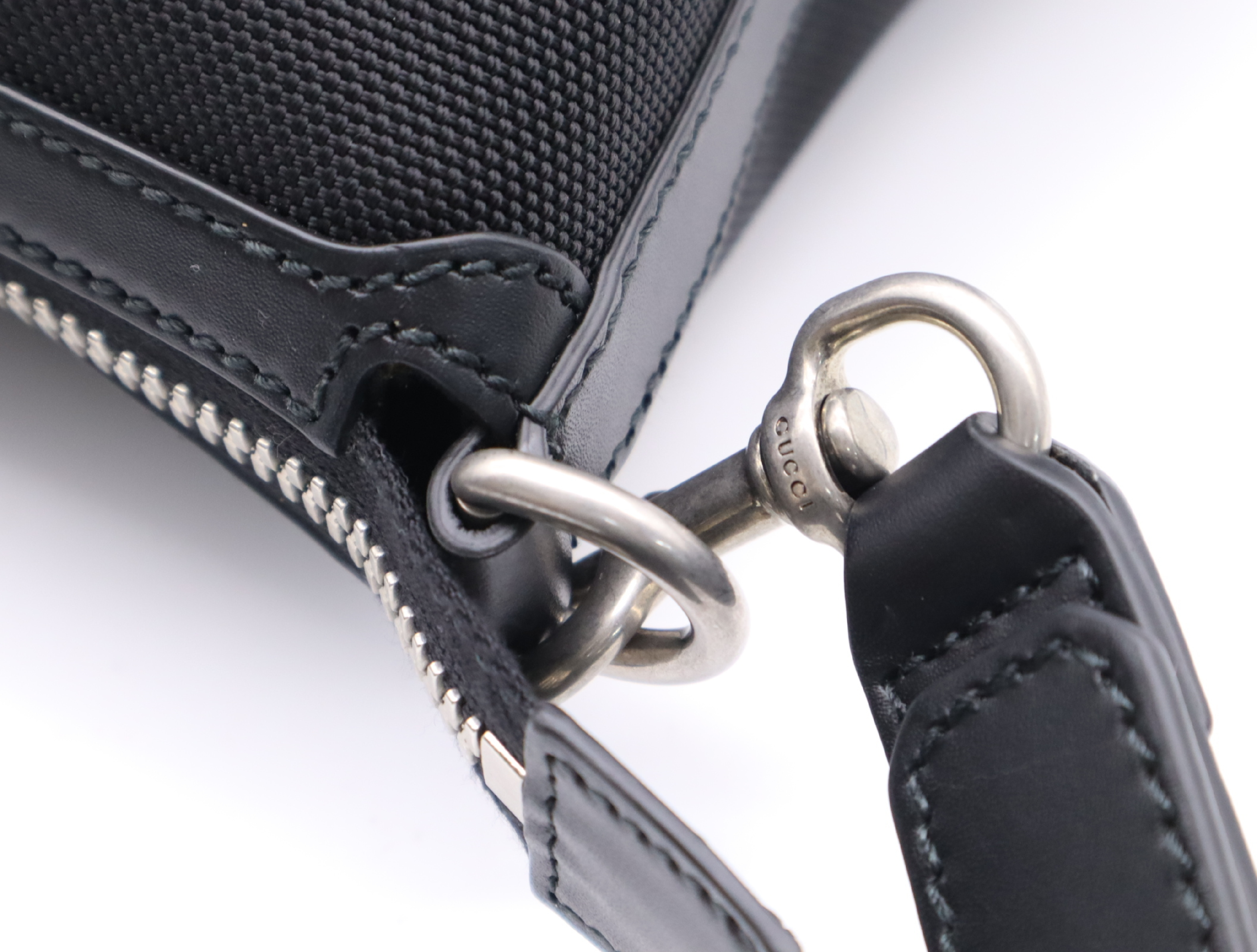 61975 Nylon Sherry Line 2-Way Boston Bag with Shoulder Strap, Padlock, 2 Keys, and Clochette - Black Tote Bag — view 11