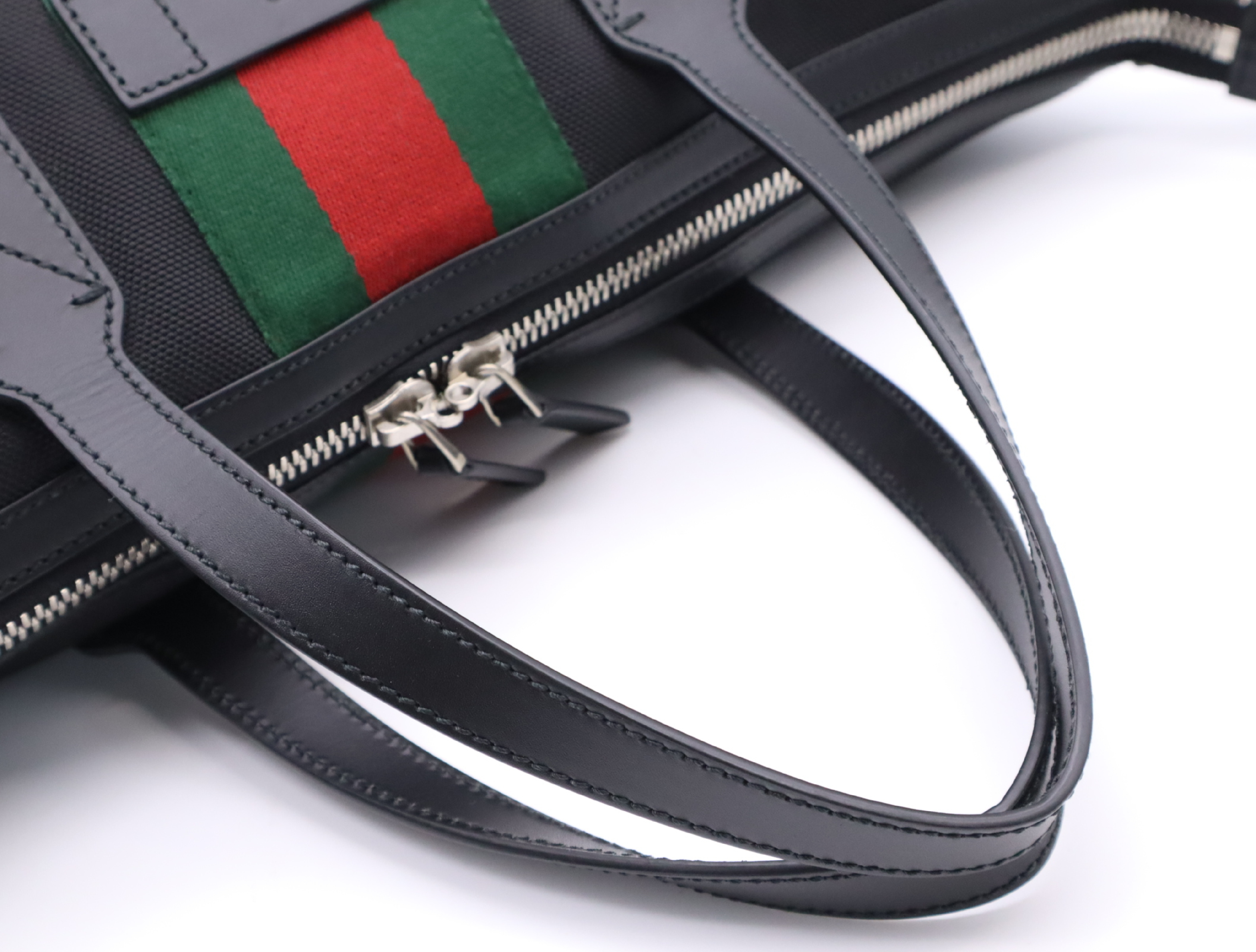 61975 Nylon Sherry Line 2-Way Boston Bag with Shoulder Strap, Padlock, 2 Keys, and Clochette - Black Tote Bag — view 13
