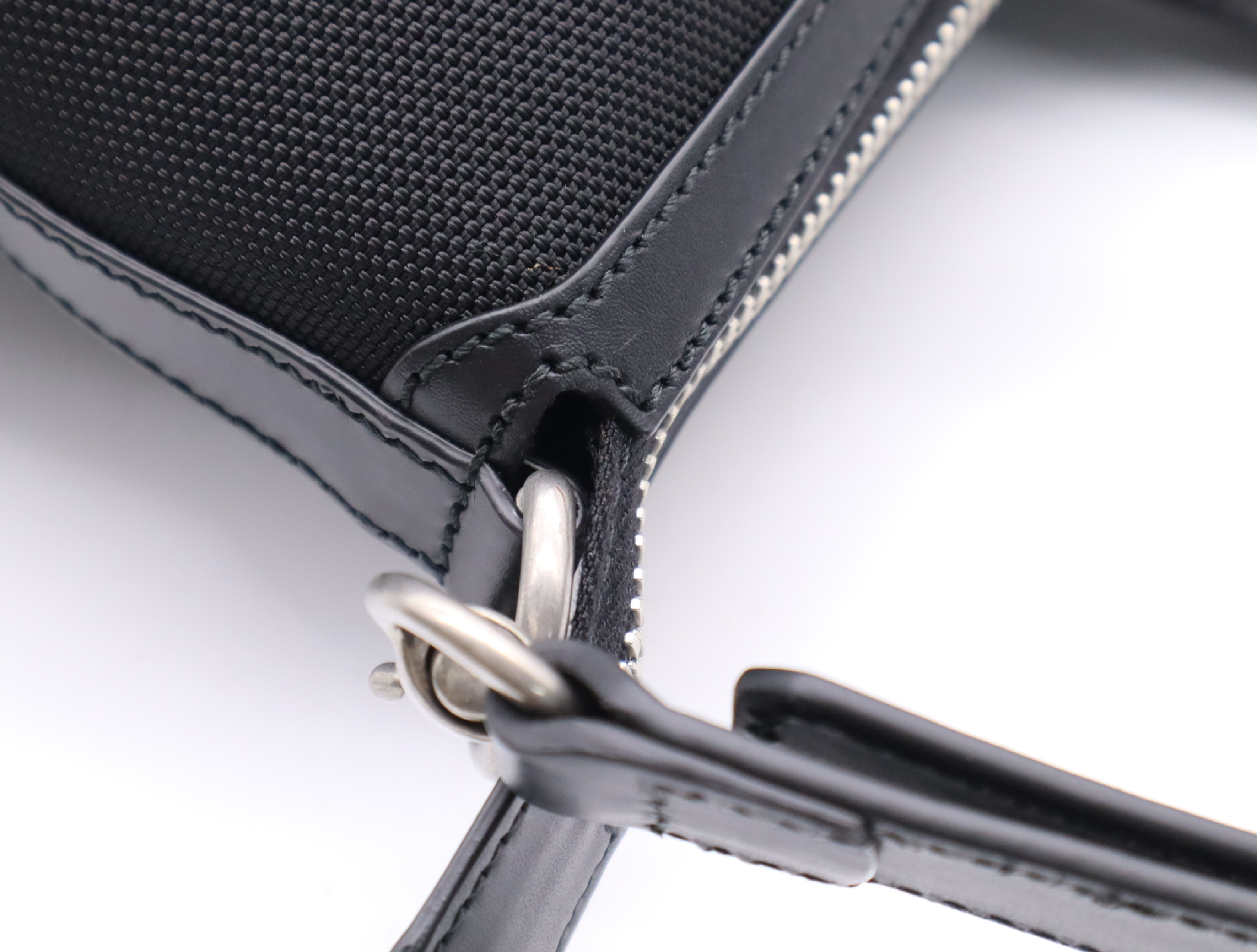 61975 Nylon Sherry Line 2-Way Boston Bag with Shoulder Strap, Padlock, 2 Keys, and Clochette - Black Tote Bag — view 8