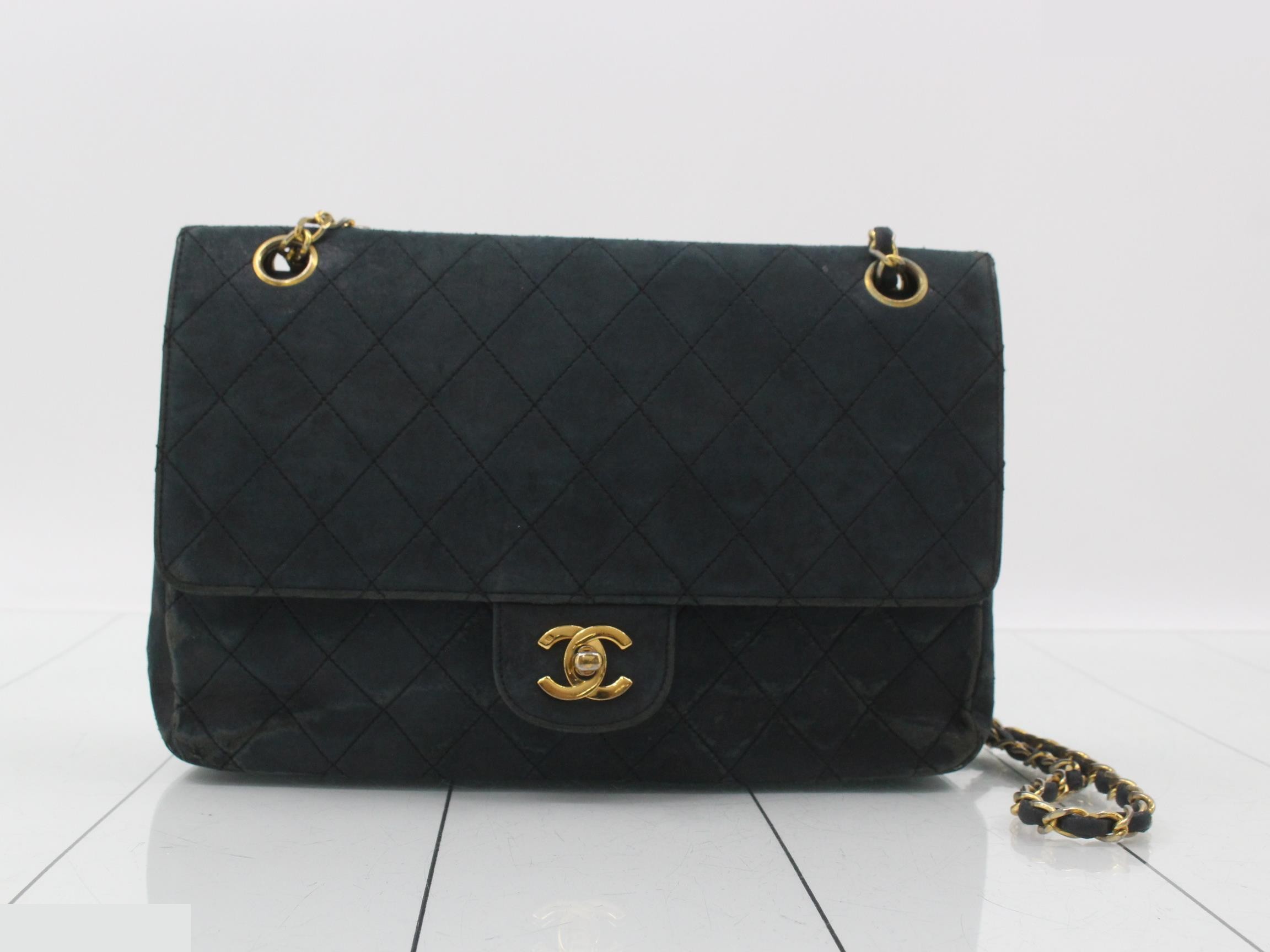 Matelassé Lambskin Double Flap Chain Shoulder Bag (Serial Number 0)