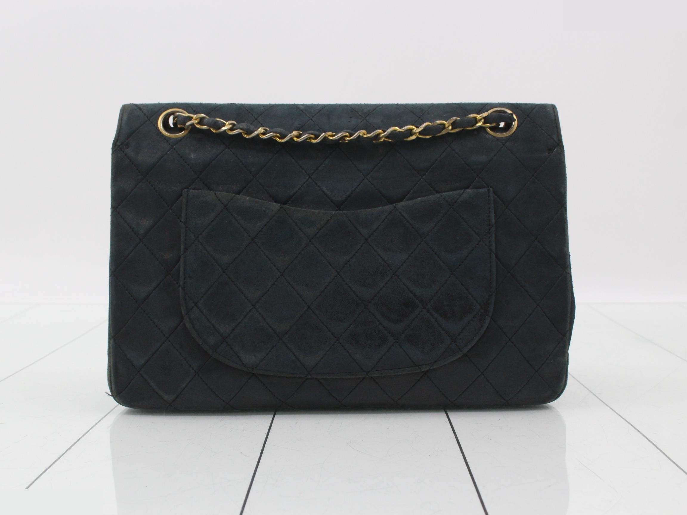 Matelassé Lambskin Double Flap Chain Shoulder Bag (Serial Number 0) — view 2