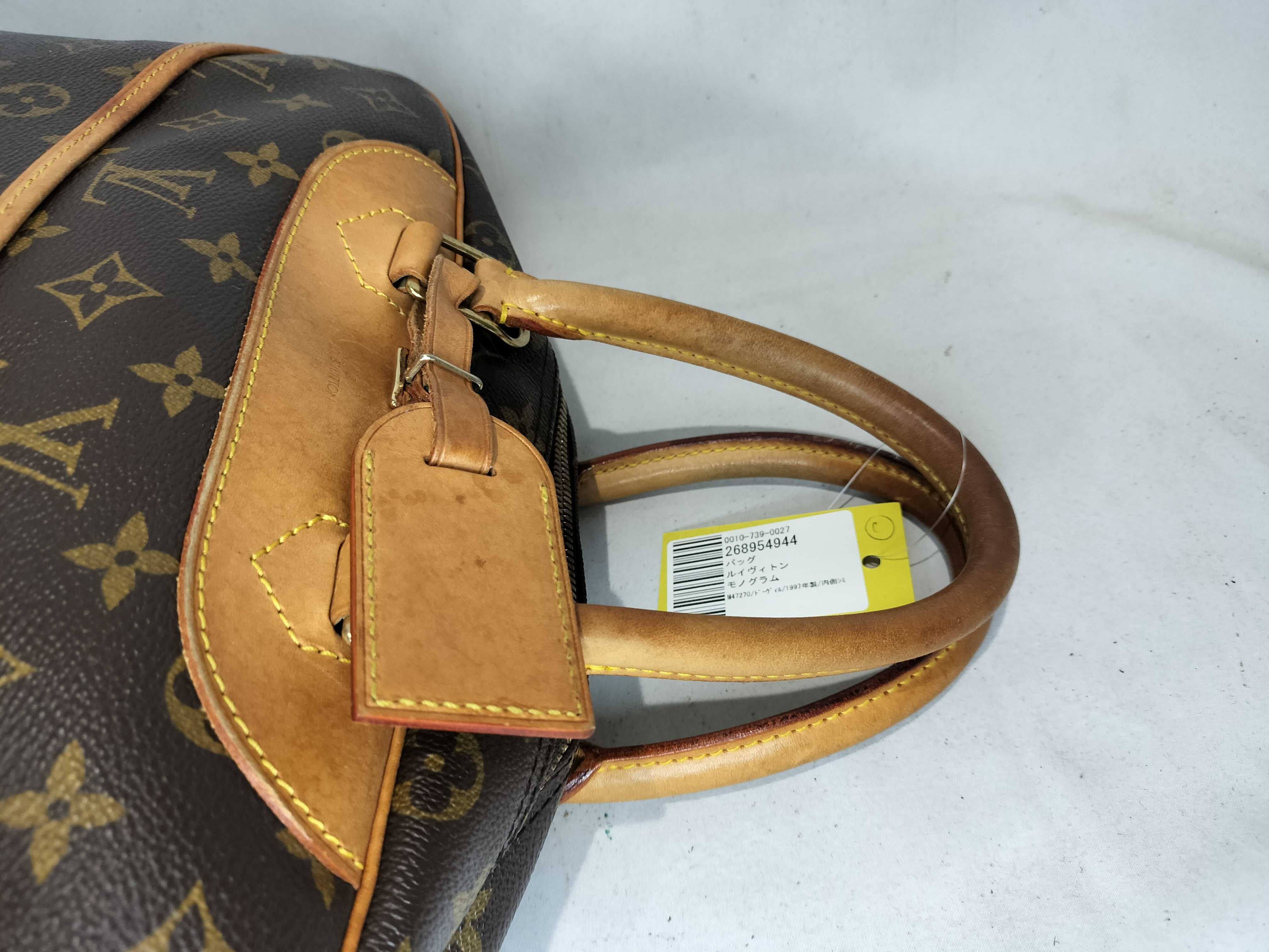 Monogram M47270/Deauville/Made in 1997/Interior stains Handbag — view 4