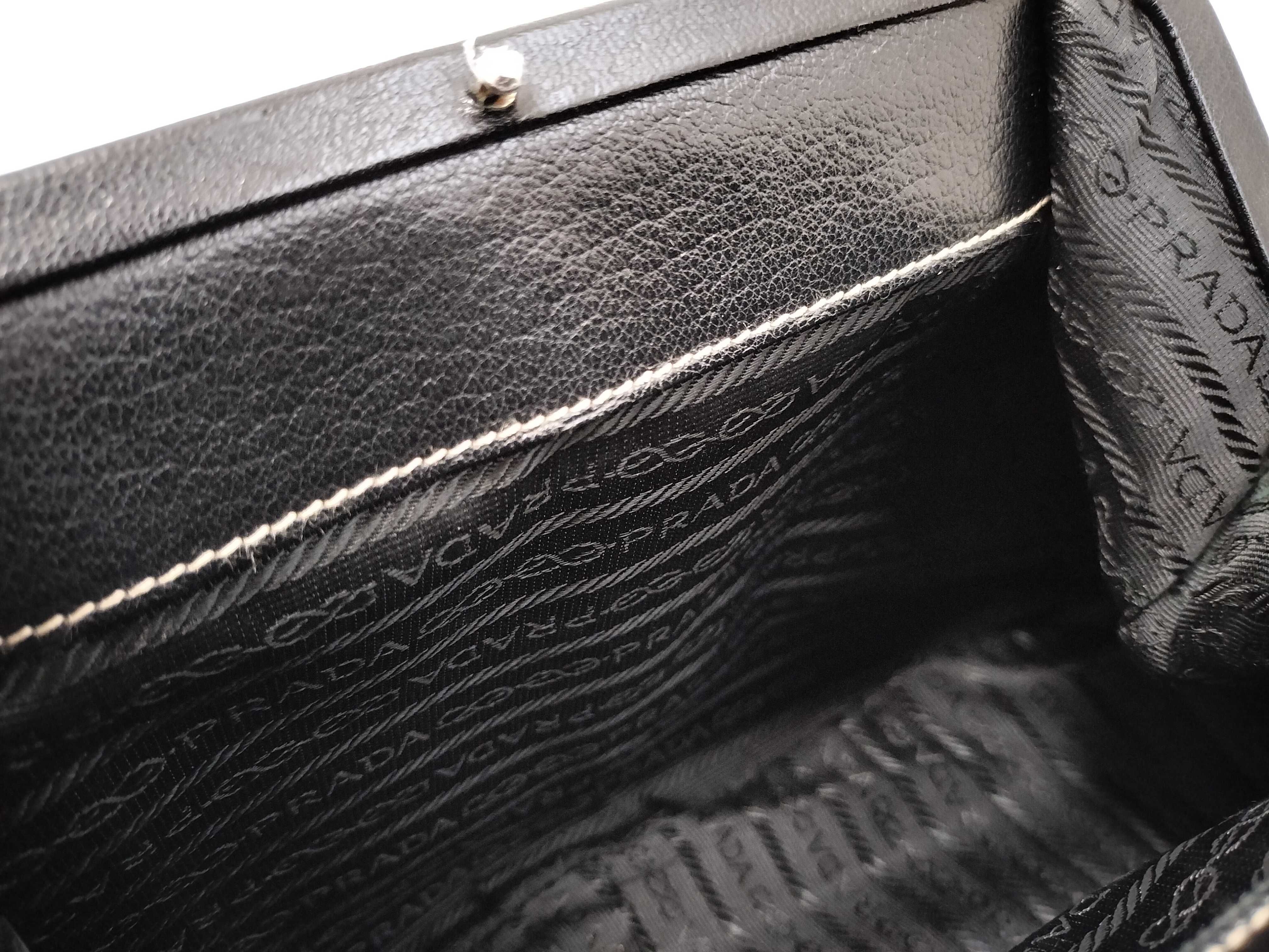 Leather Push-Lock Clochette Key Black Handbag — view 12