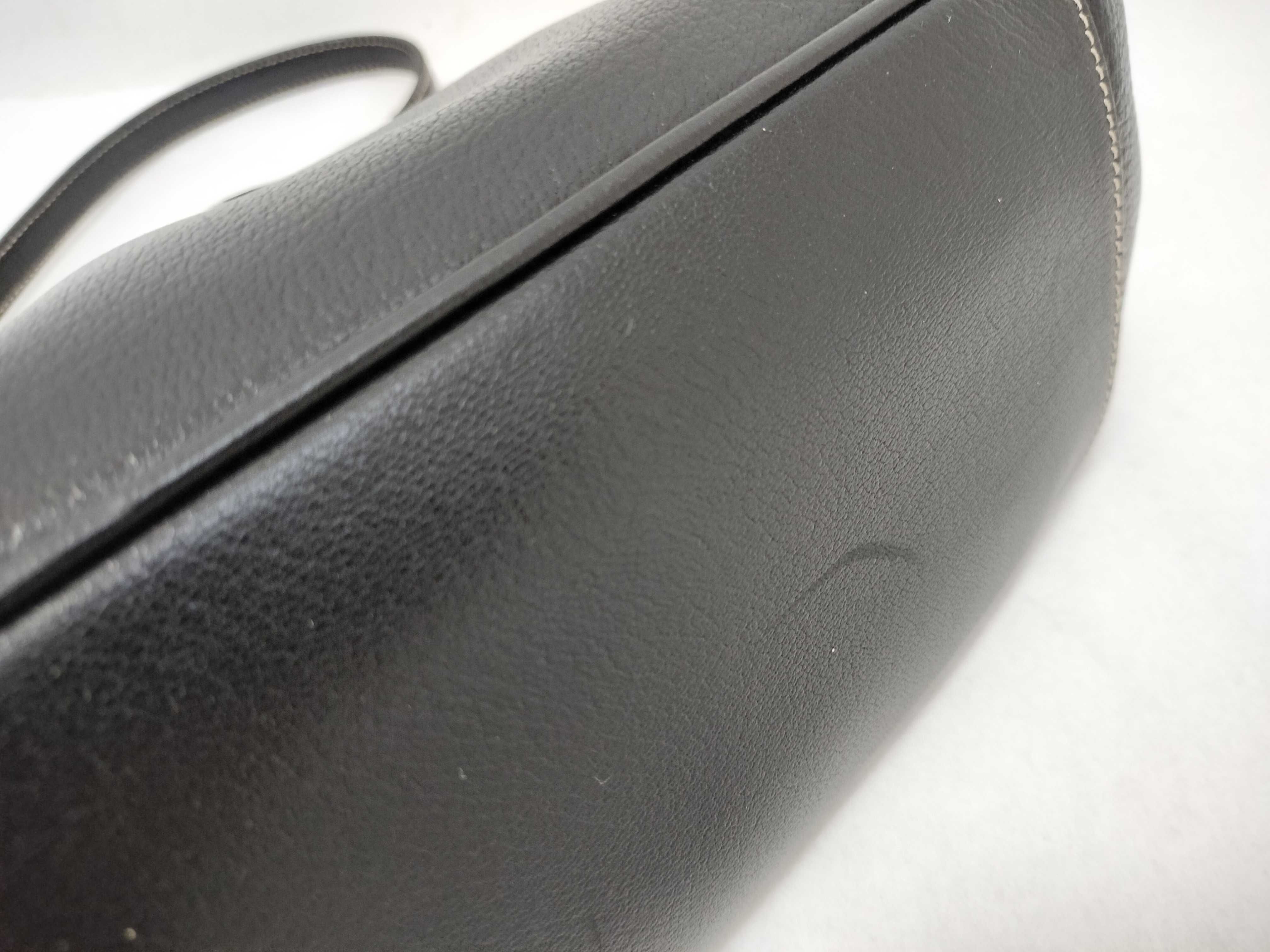 Leather Push-Lock Clochette Key Black Handbag — view 14